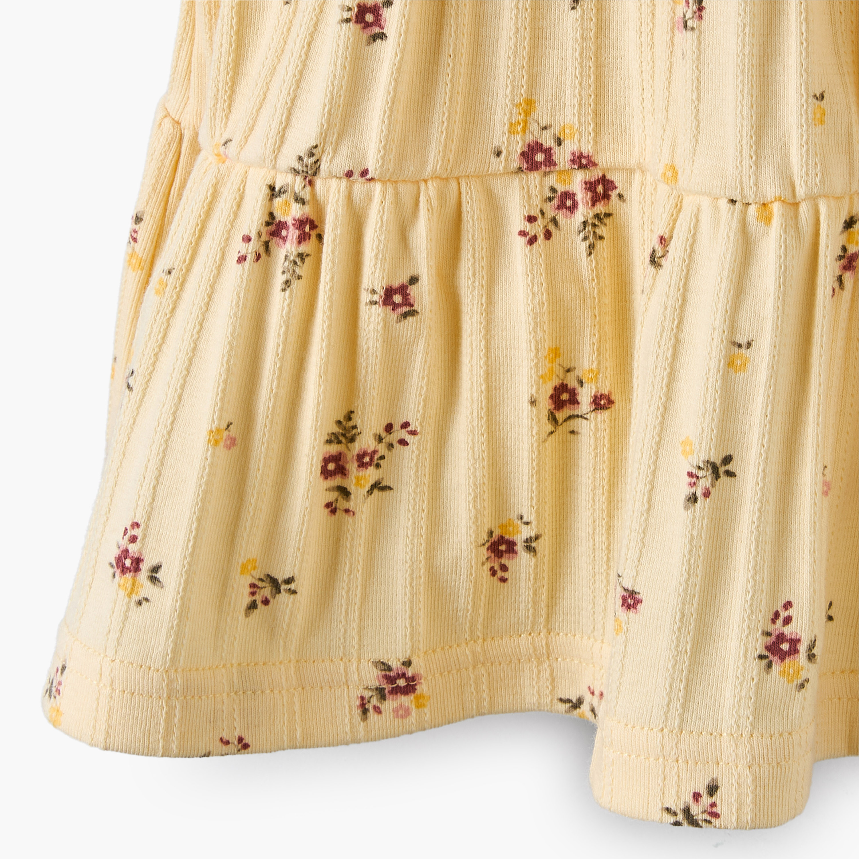 Juniors High Neck Sleeveless Knee Length A-Line Dress with Floral Print-baby-girls-clothing-dressesandjumpsuits-image-5