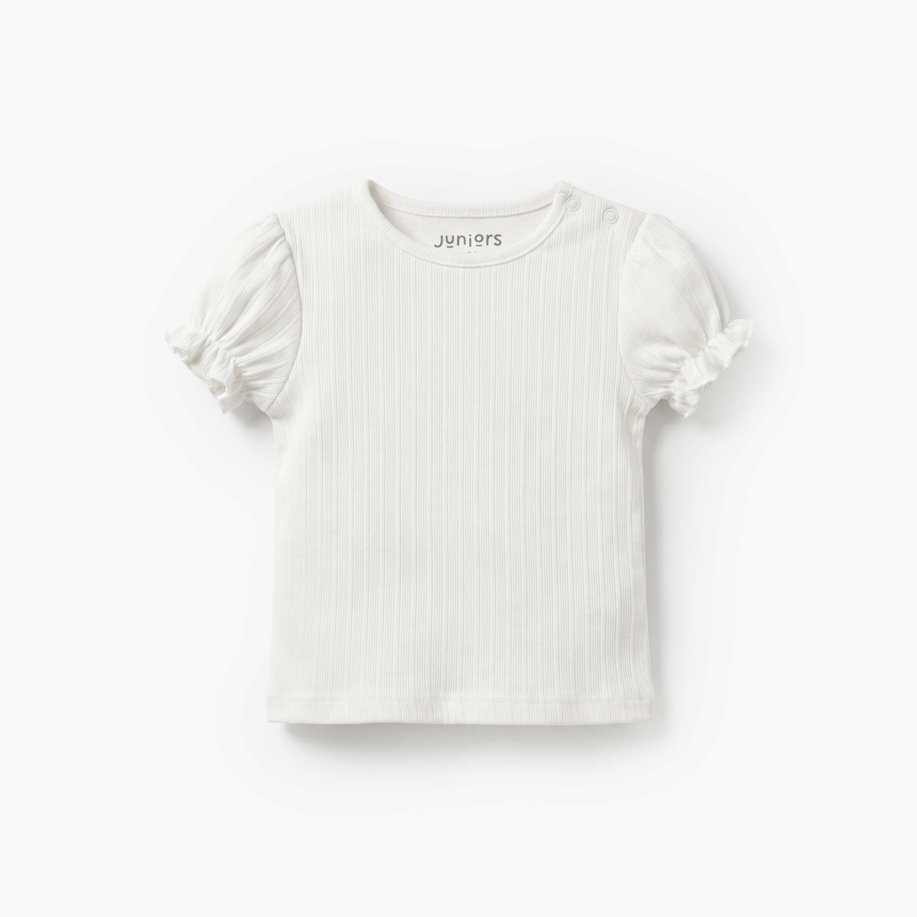 Juniors Crew Neck Short Sleeves T-shirt and Dungaree Set with Floral Print-baby-girls-clothing-setsandcoords-image-3
