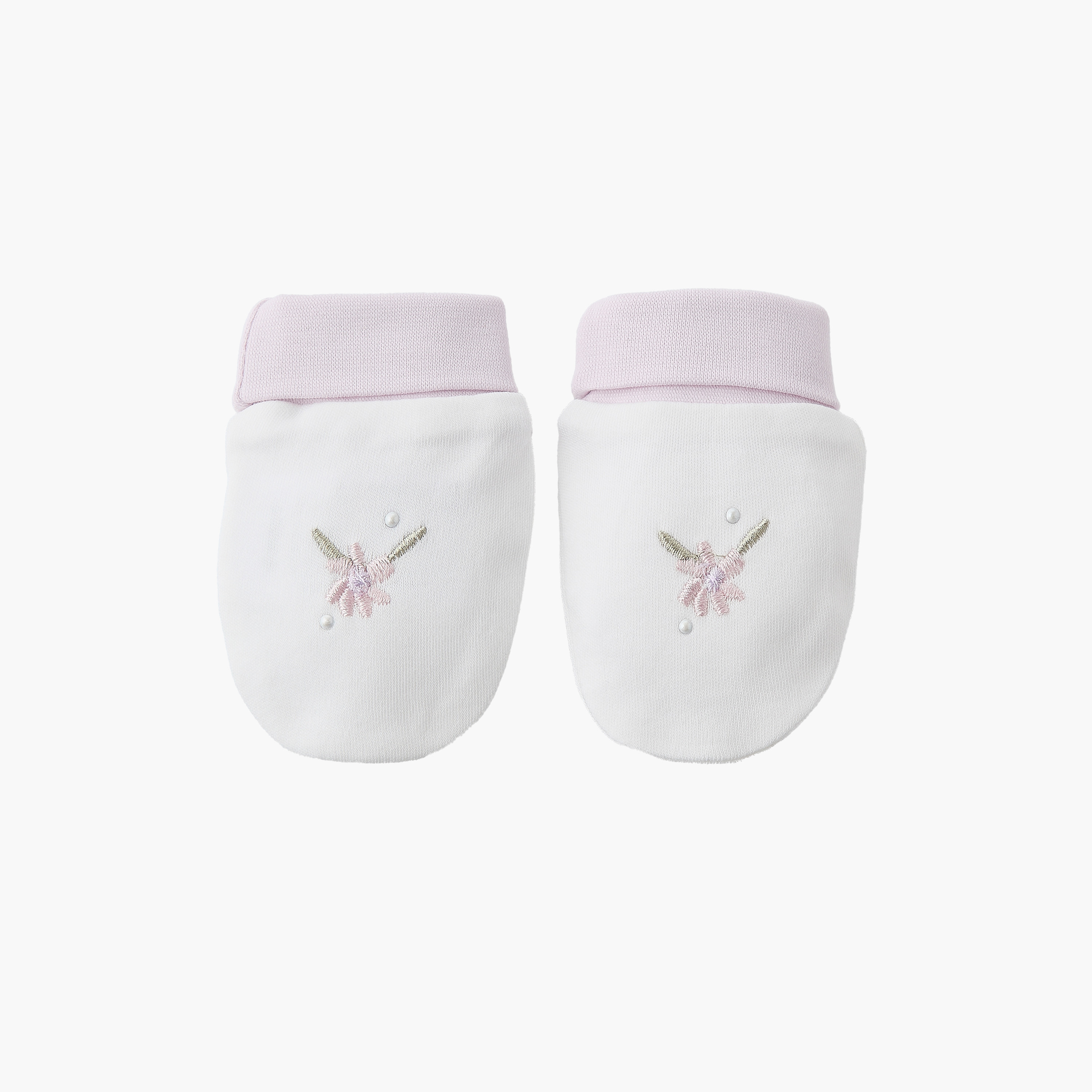 Giggles Mittens with Floral Embroidery, 0-36 months-baby-girls-accessories-mittens-image-1