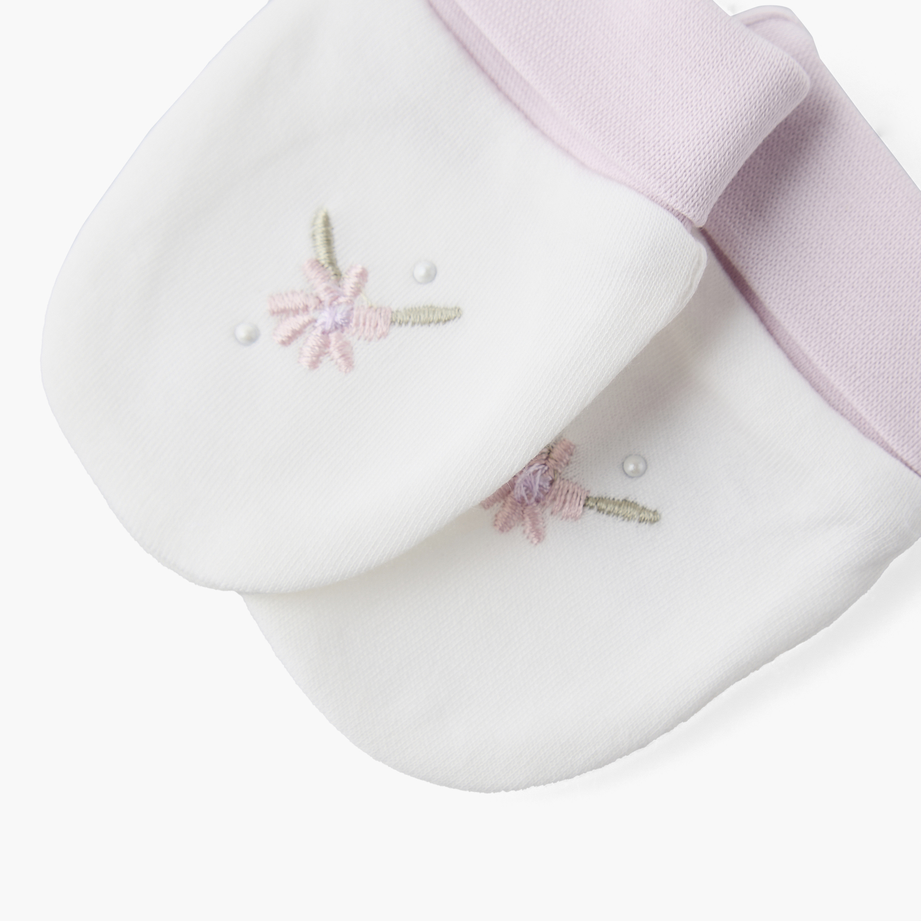 Giggles Mittens with Floral Embroidery, 0-36 months-baby-girls-accessories-mittens-image-4