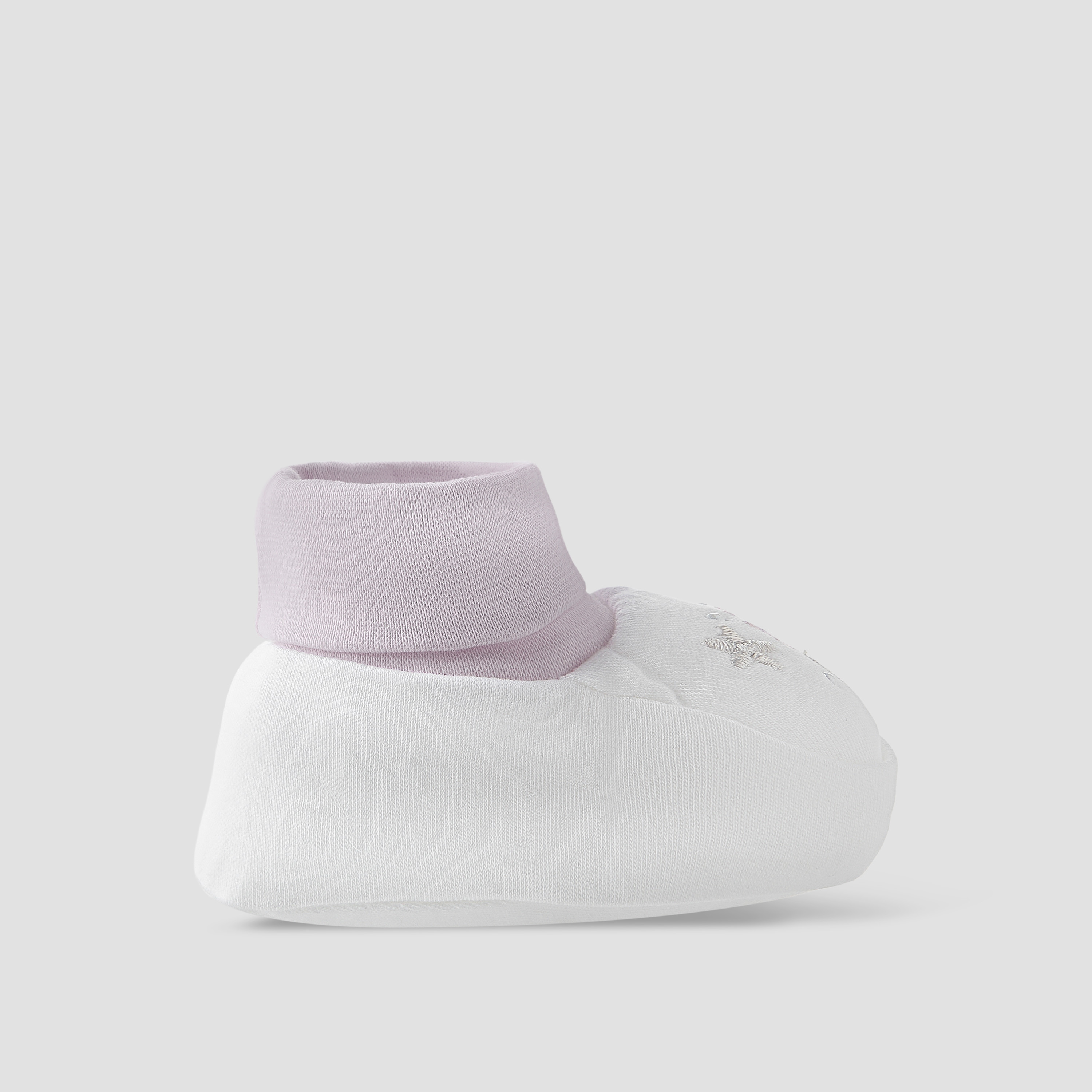 Giggles Booties with Floral Embroidery-baby-girls-shoes-booties-image-3