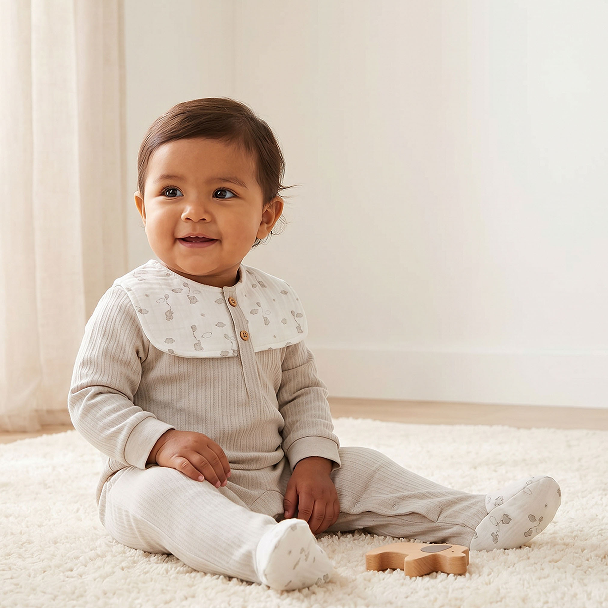Giggles Cotton Crew Neck Long Sleeves Sleepsuit with Print-baby-boys-clothing-nightwear-sleepsuits-image-1