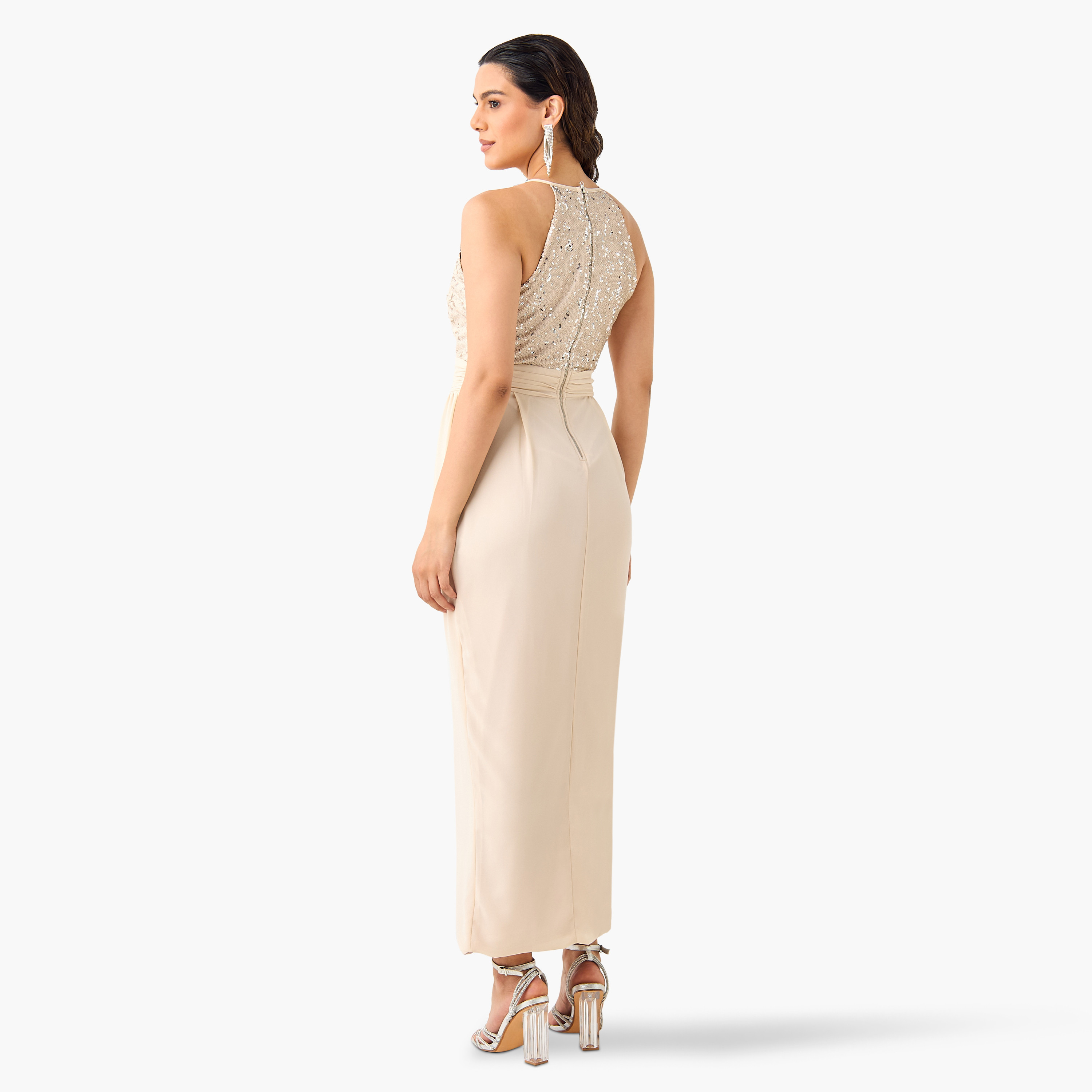 فستان بدون أكمام مزين بتفاصيل كشكش من تي إف إن سي-women-clothing-dresses-image-2