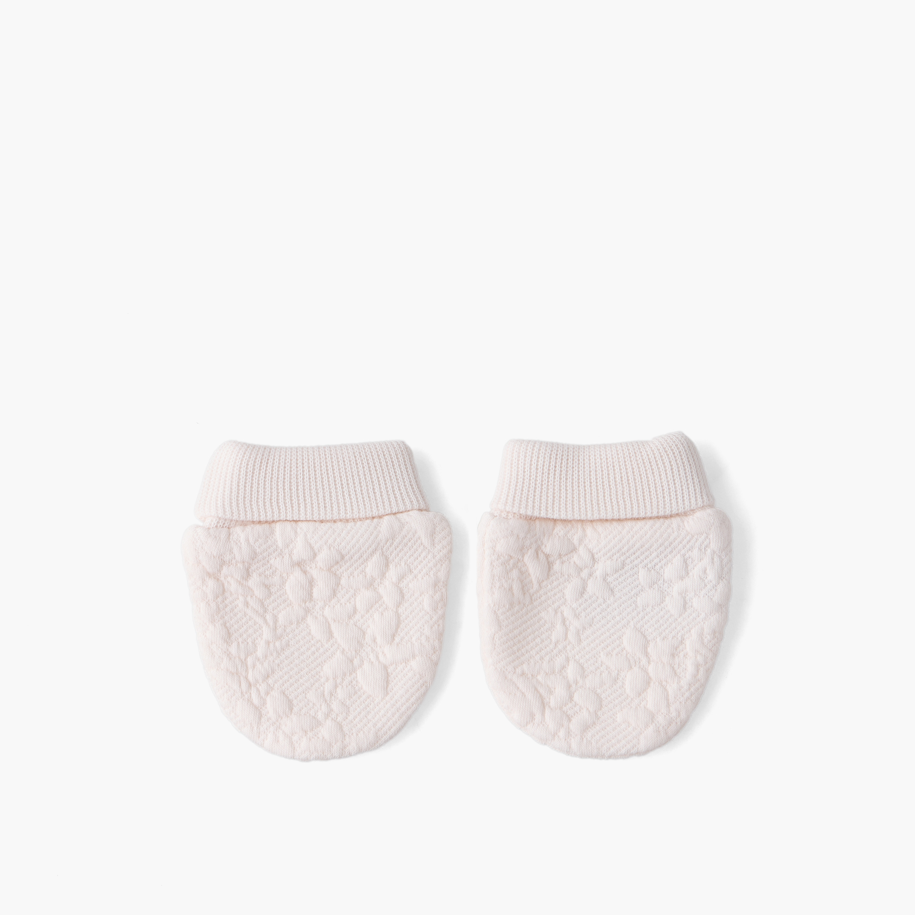 Giggles Mittens with Textured Design, 0-24 months-baby-girls-clothing-winterwear-winteraccessories-image-1
