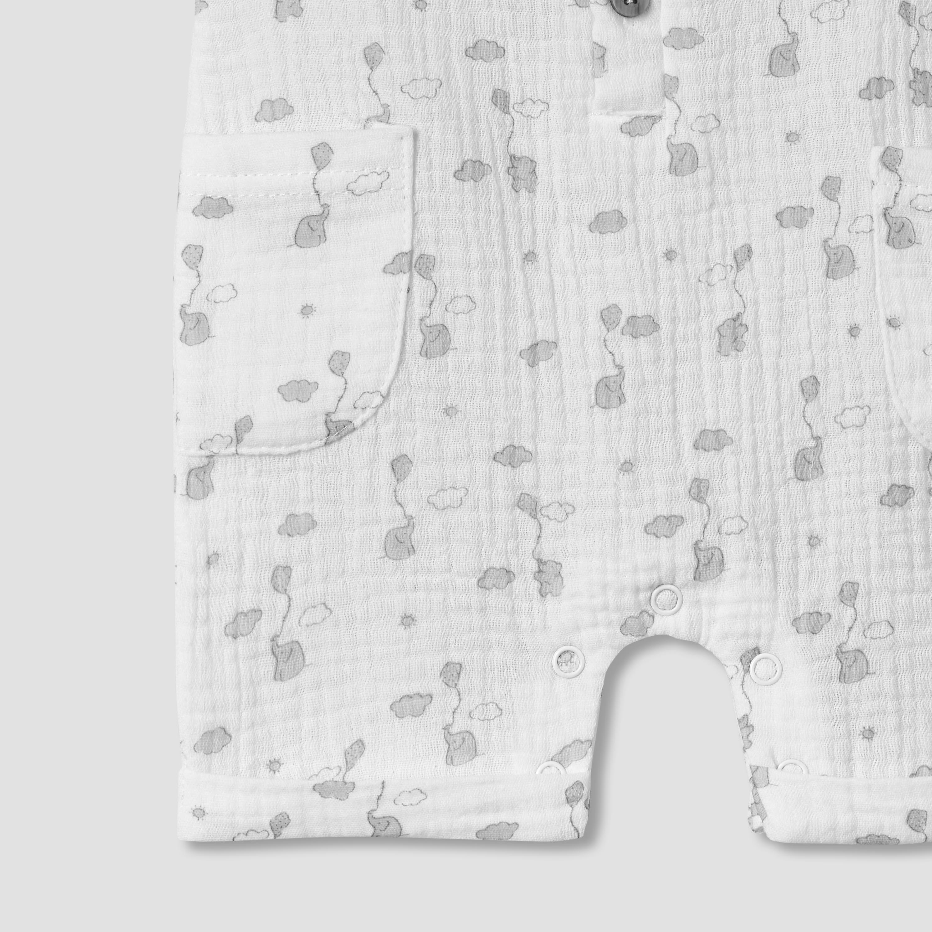 Giggles Crew Neck Short Sleeve Romper with Button Closure-baby-boys-clothing-rompers-image-5