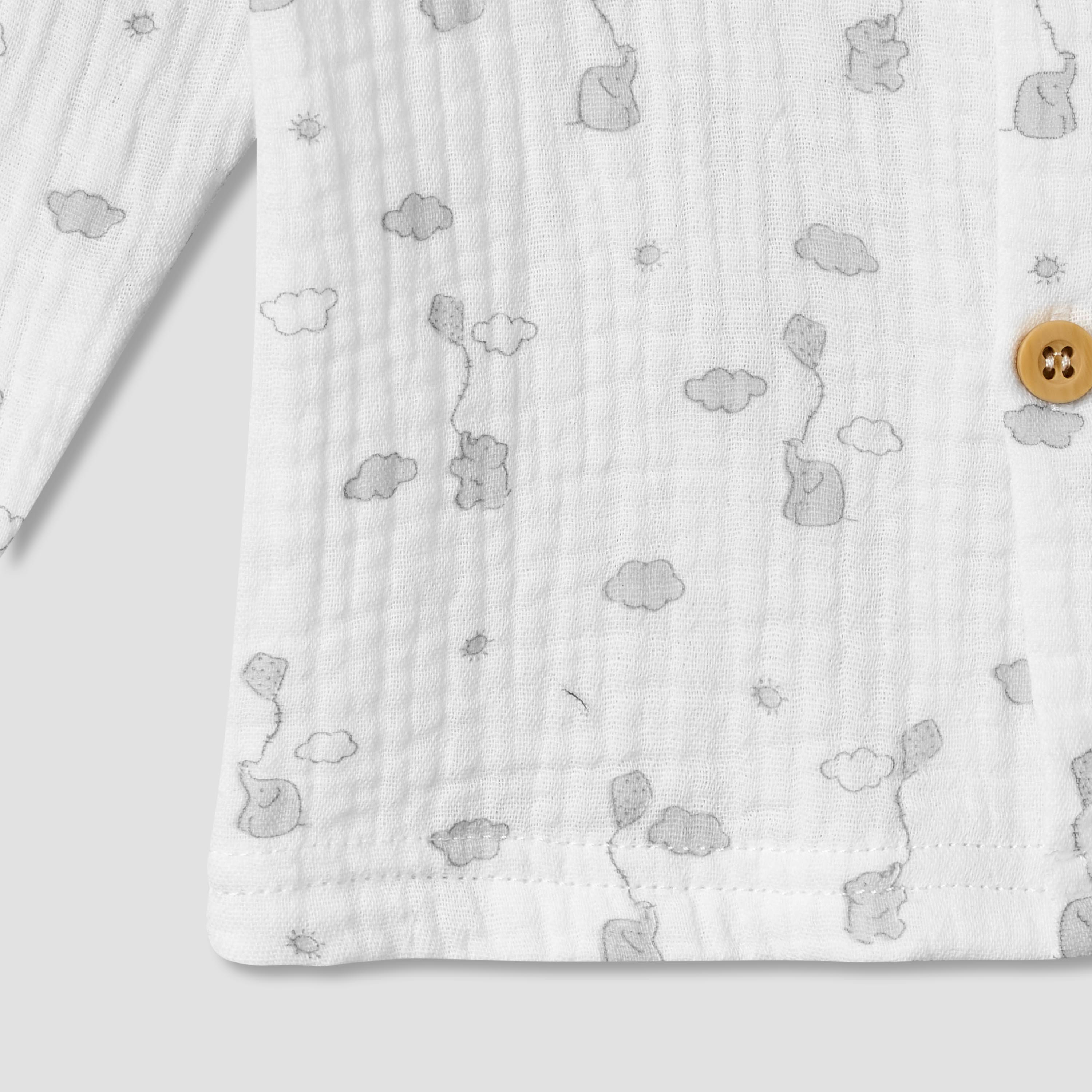 طقم بيجاما قطن بياقة عادية وأكمام طويلة وطبعات من جيجلز-baby-boys-clothing-nightwear-pyjamasets-image-6