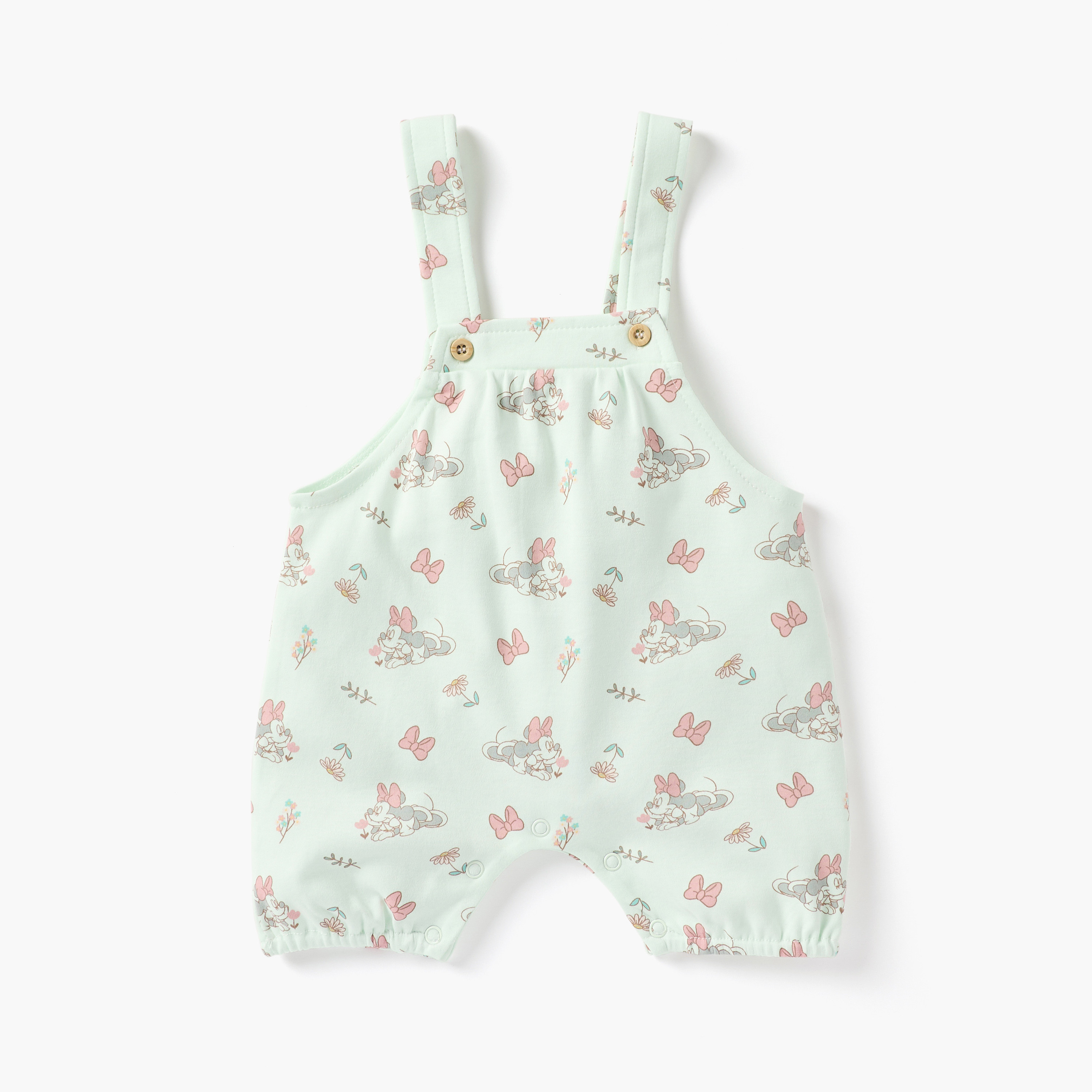 طقم تيشيرت سادة ودنغري بطبعات ميني ماوس من ديزني-baby-girls-clothing-rompers-image-3