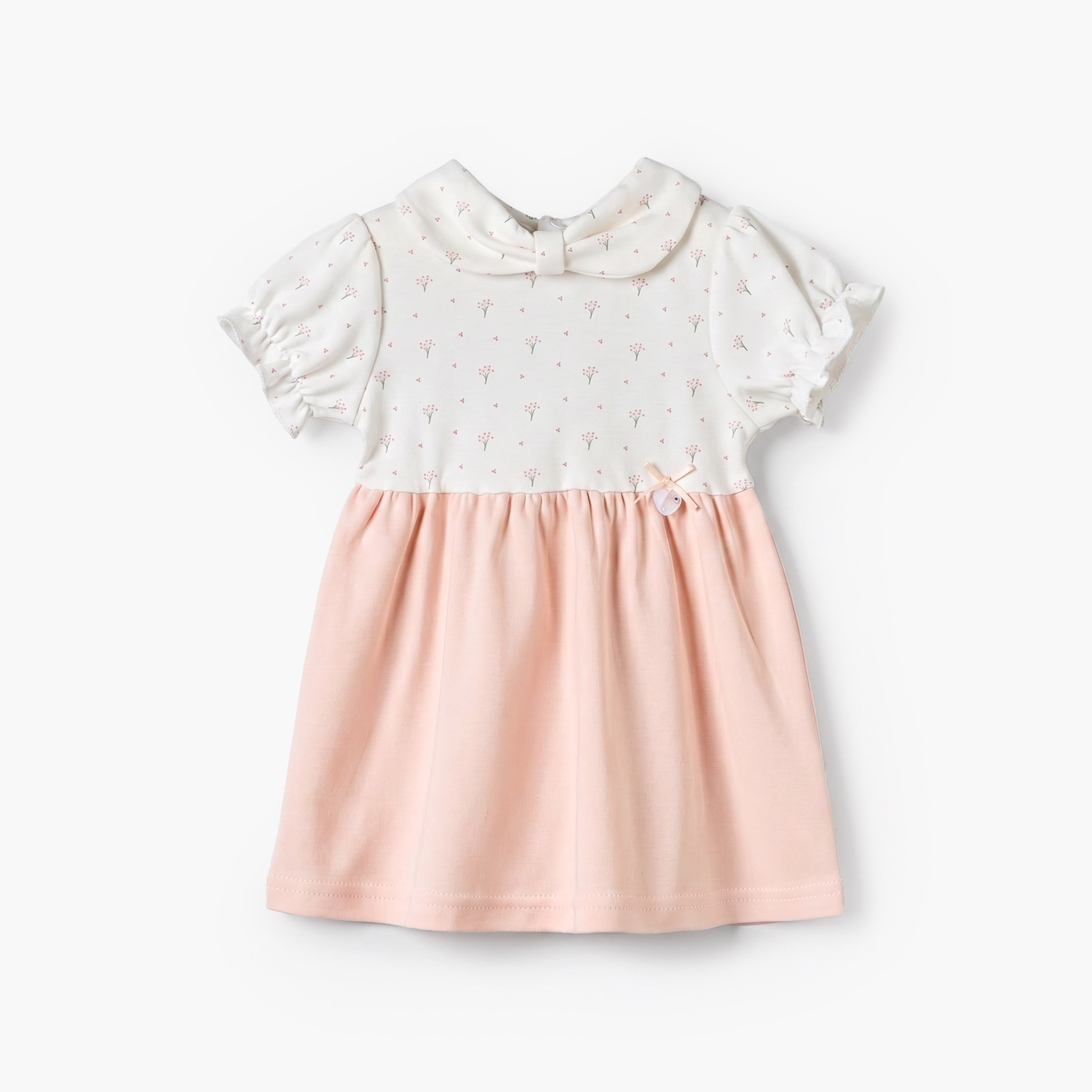 فستان إيه لاين طول الركبة بياقة مستديرة وأكمام قصيرة وطبعات من جيجلز-baby-girls-clothing-dressesandjumpsuits-image-2