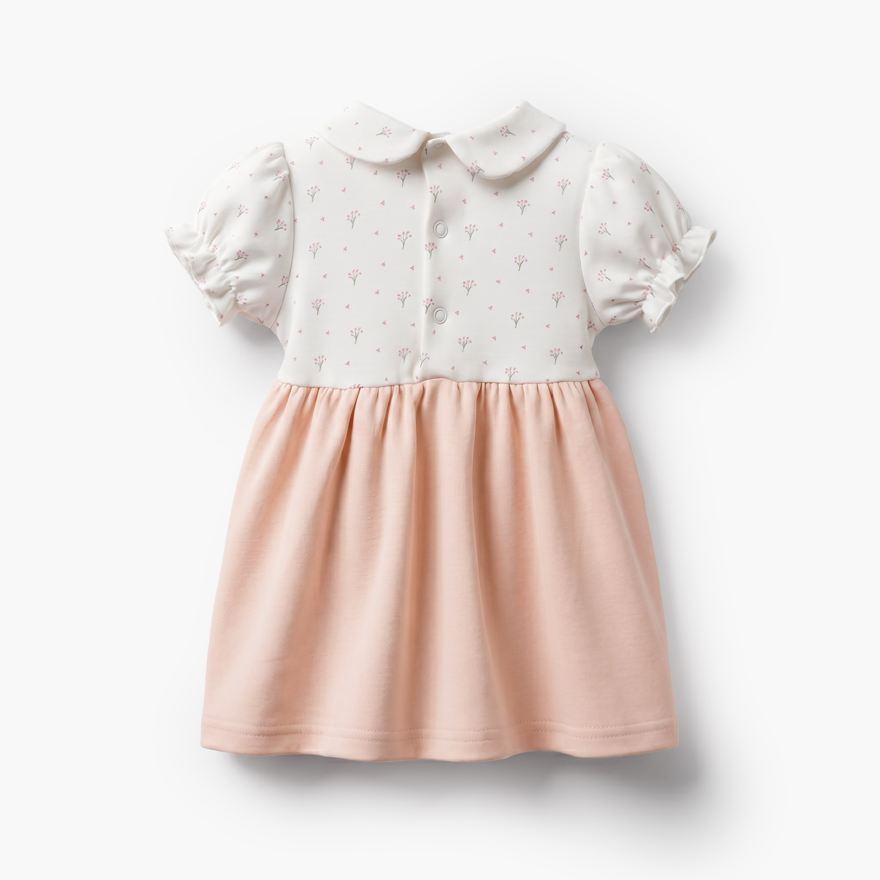 فستان إيه لاين طول الركبة بياقة مستديرة وأكمام قصيرة وطبعات من جيجلز-baby-girls-clothing-dressesandjumpsuits-image-3