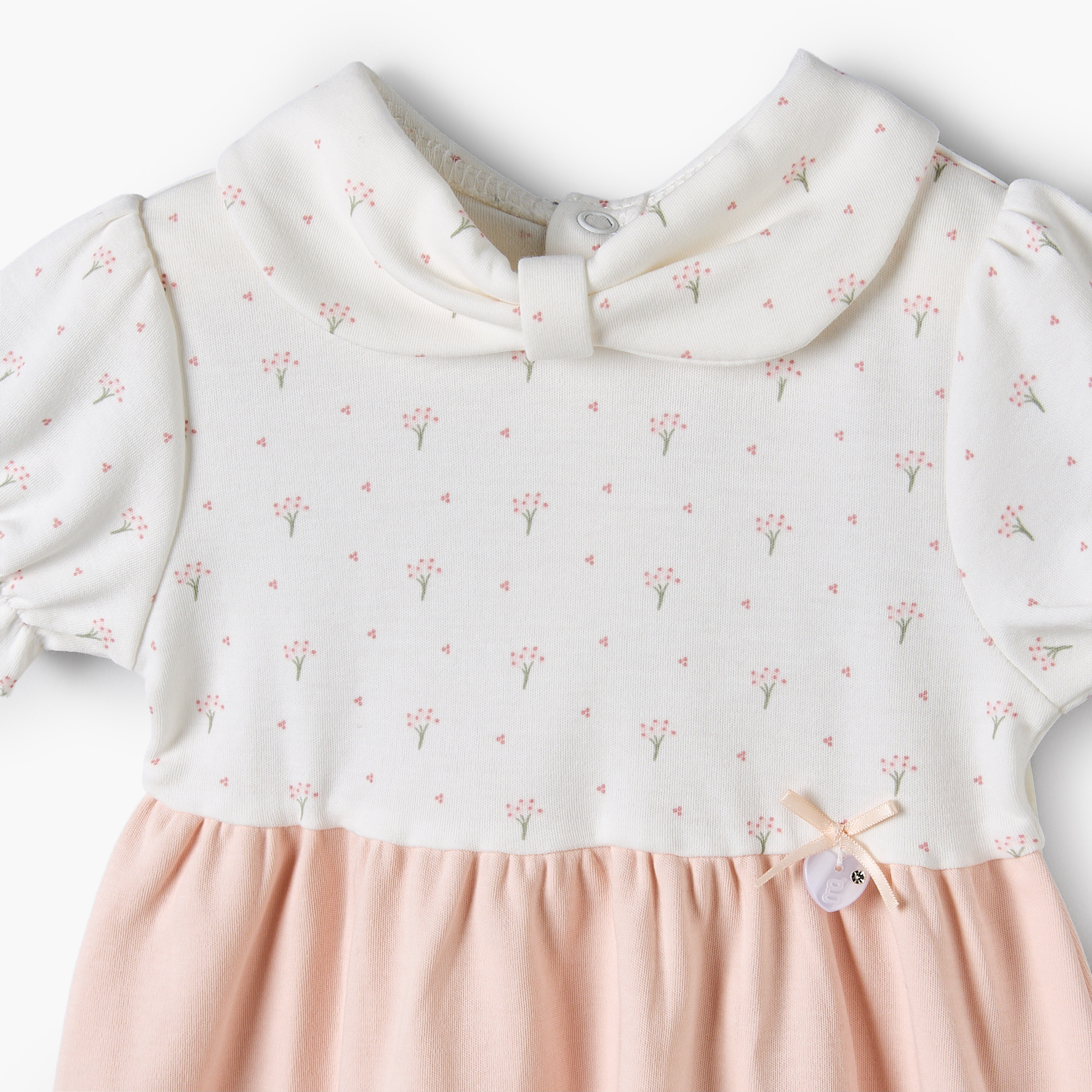 فستان إيه لاين طول الركبة بياقة مستديرة وأكمام قصيرة وطبعات من جيجلز-baby-girls-clothing-dressesandjumpsuits-image-4