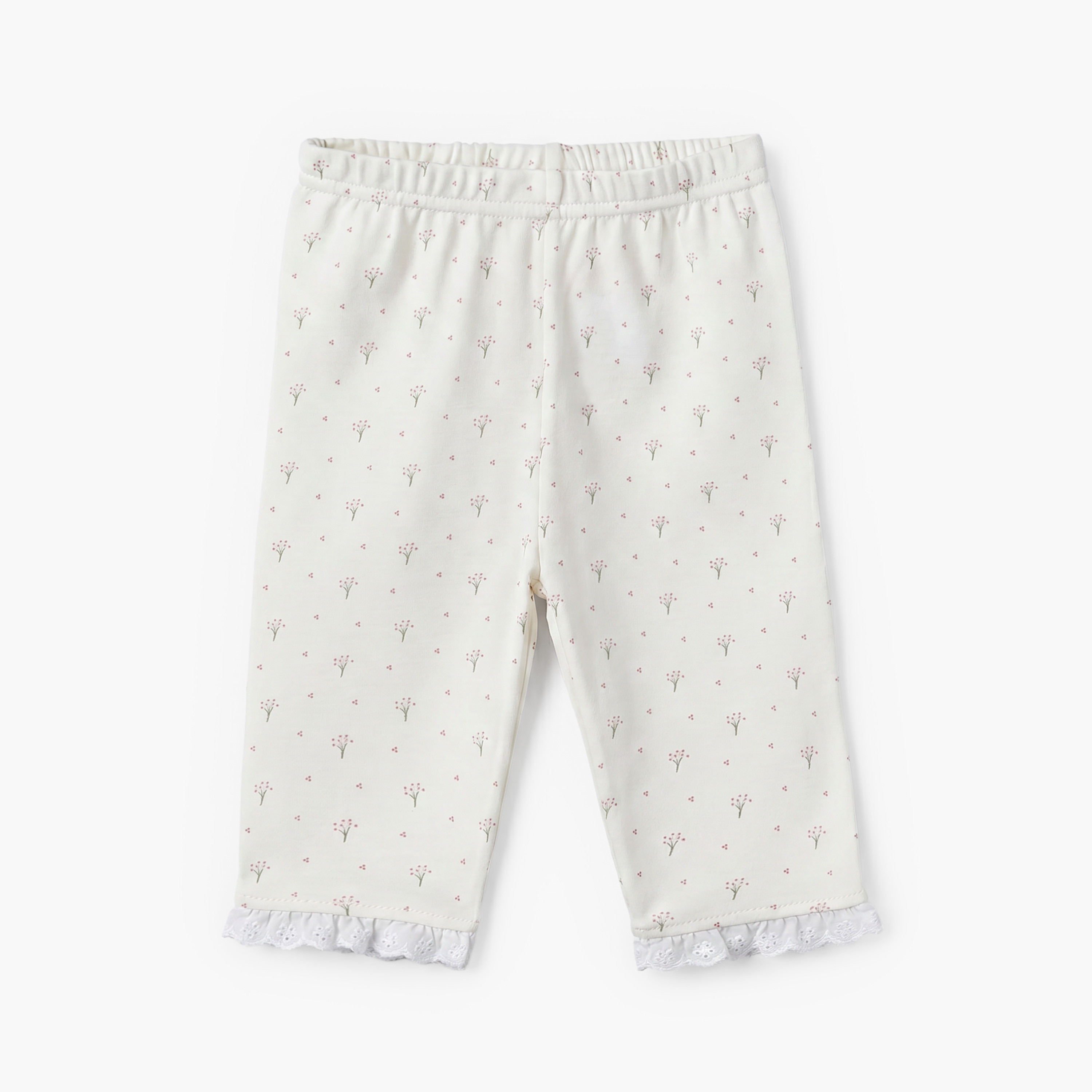 Giggles Supima Cotton Collared Long Sleeves Pyjama Set with Floral Print-baby-girls-clothing-nightwear-pyjamasets-image-4
