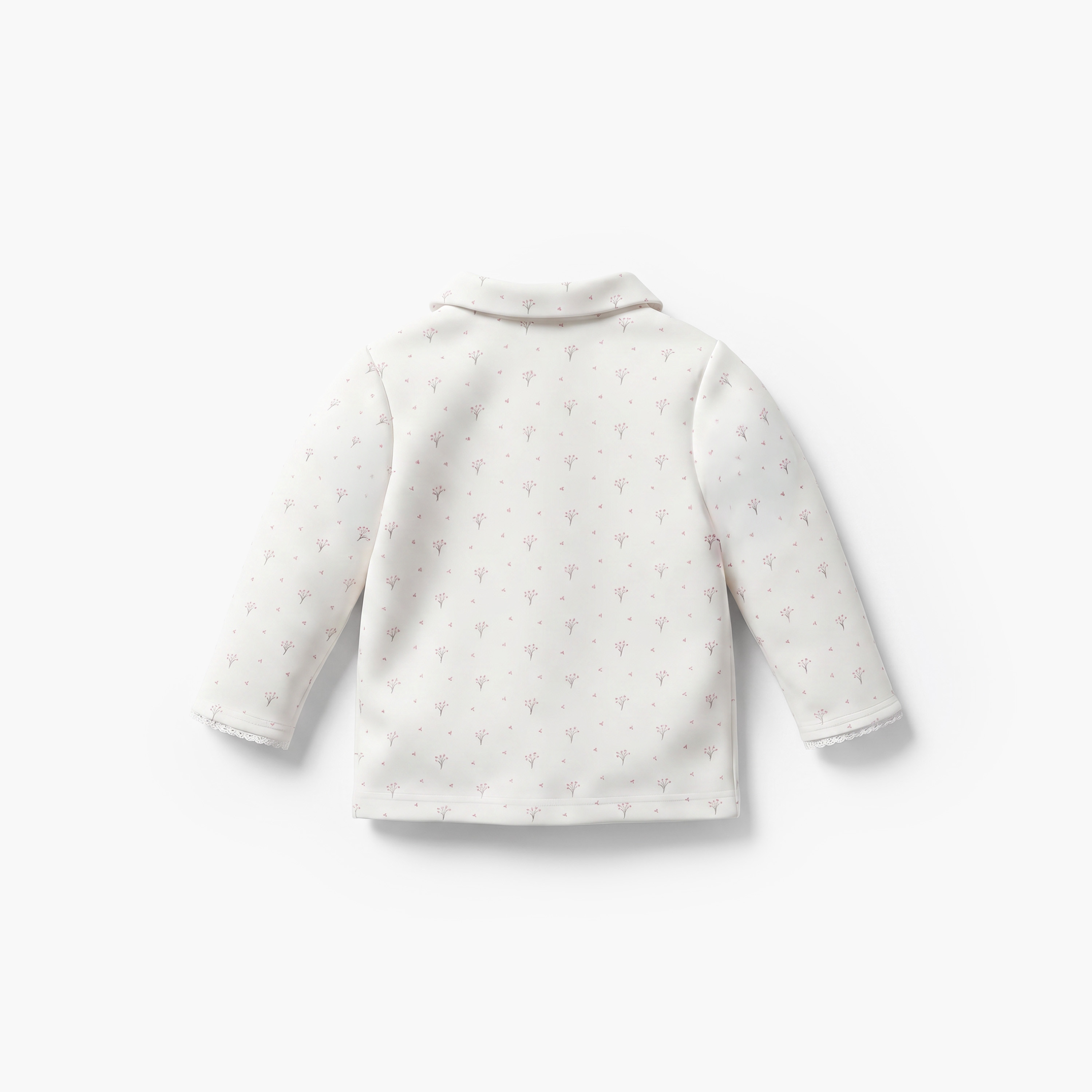 Giggles Supima Cotton Collared Long Sleeves Pyjama Set with Floral Print-baby-girls-clothing-nightwear-pyjamasets-image-5