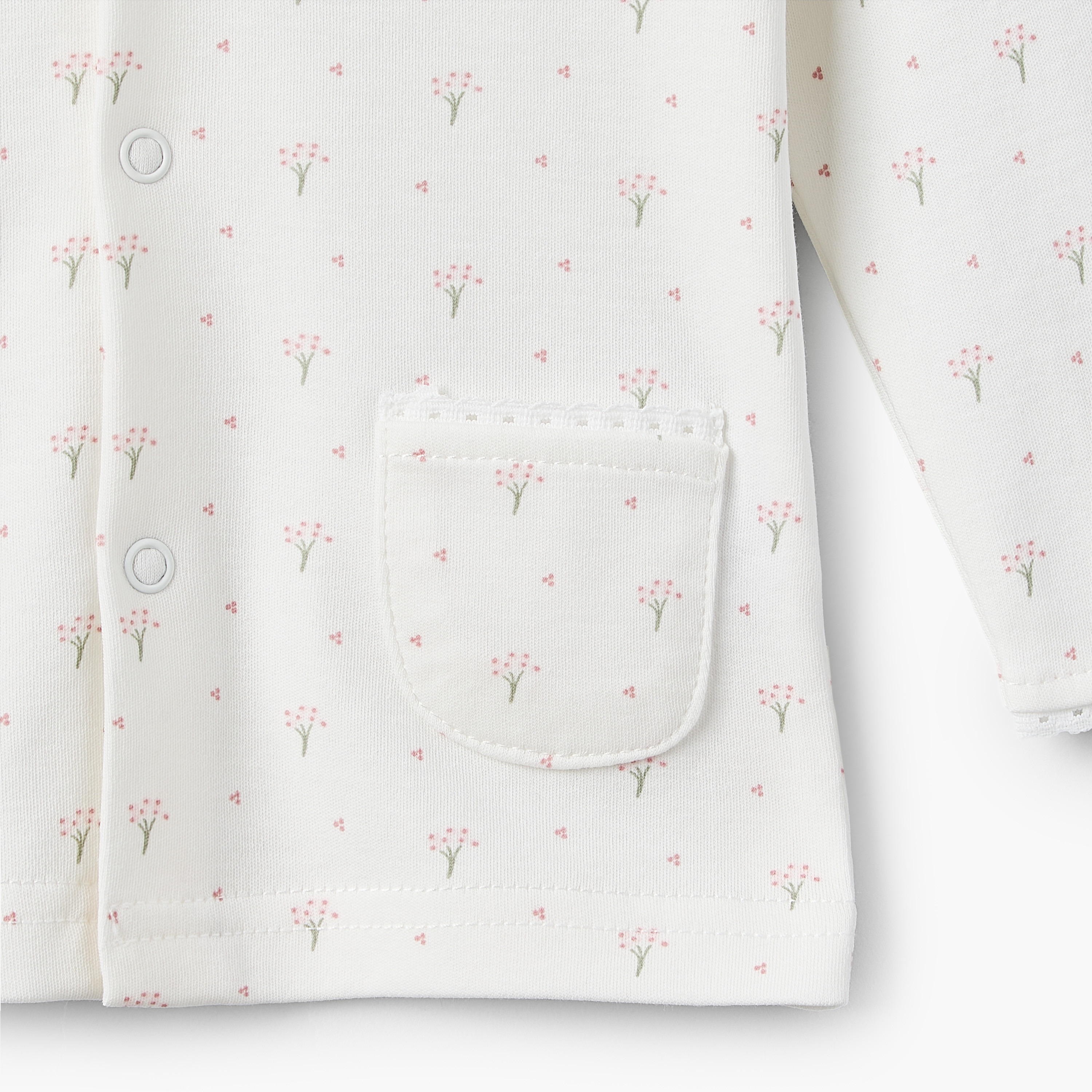 Giggles Supima Cotton Collared Long Sleeves Pyjama Set with Floral Print-baby-girls-clothing-nightwear-pyjamasets-image-7