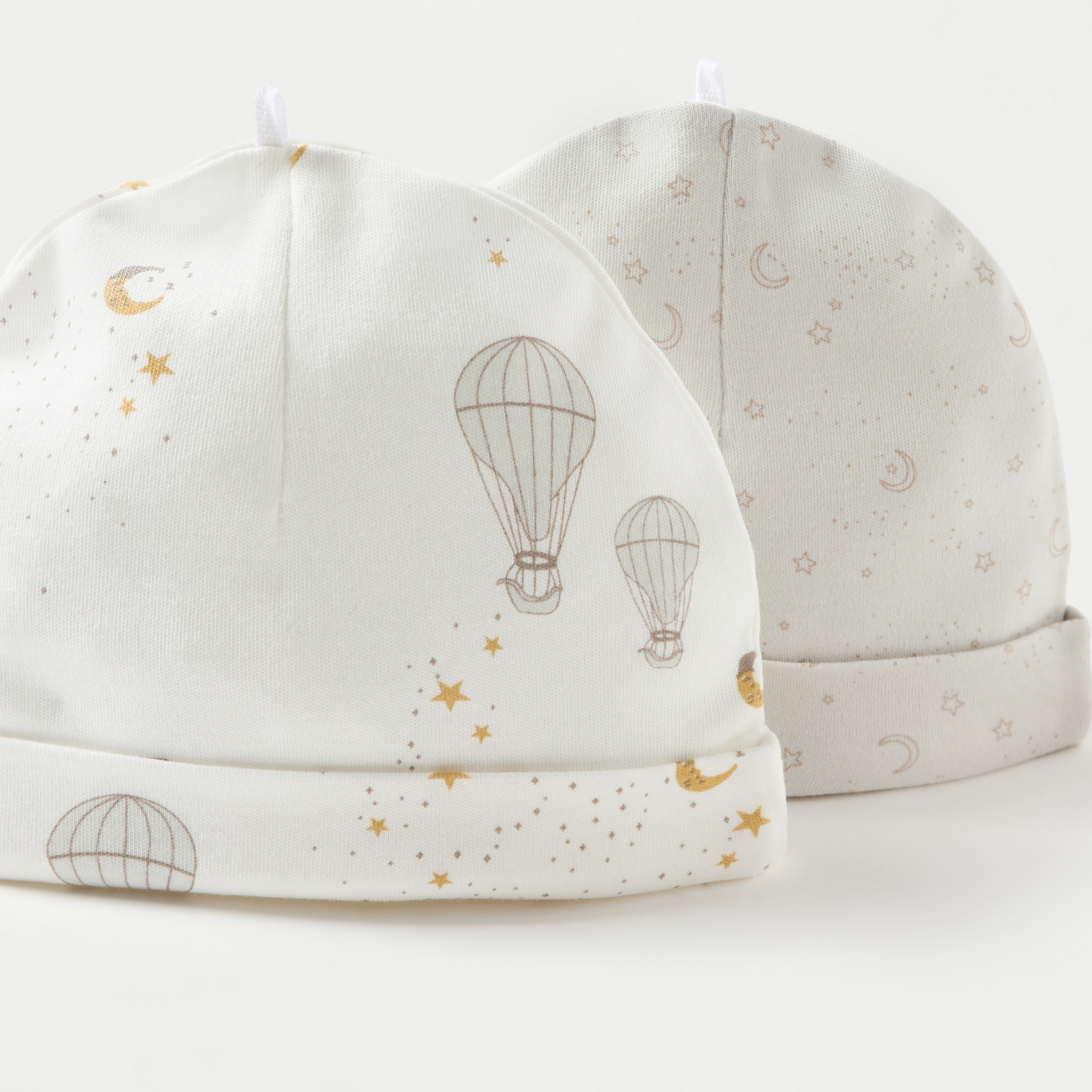 Juniors Printed Beanie Cap - Set of 2-baby-boys-accessories-caps-image-4