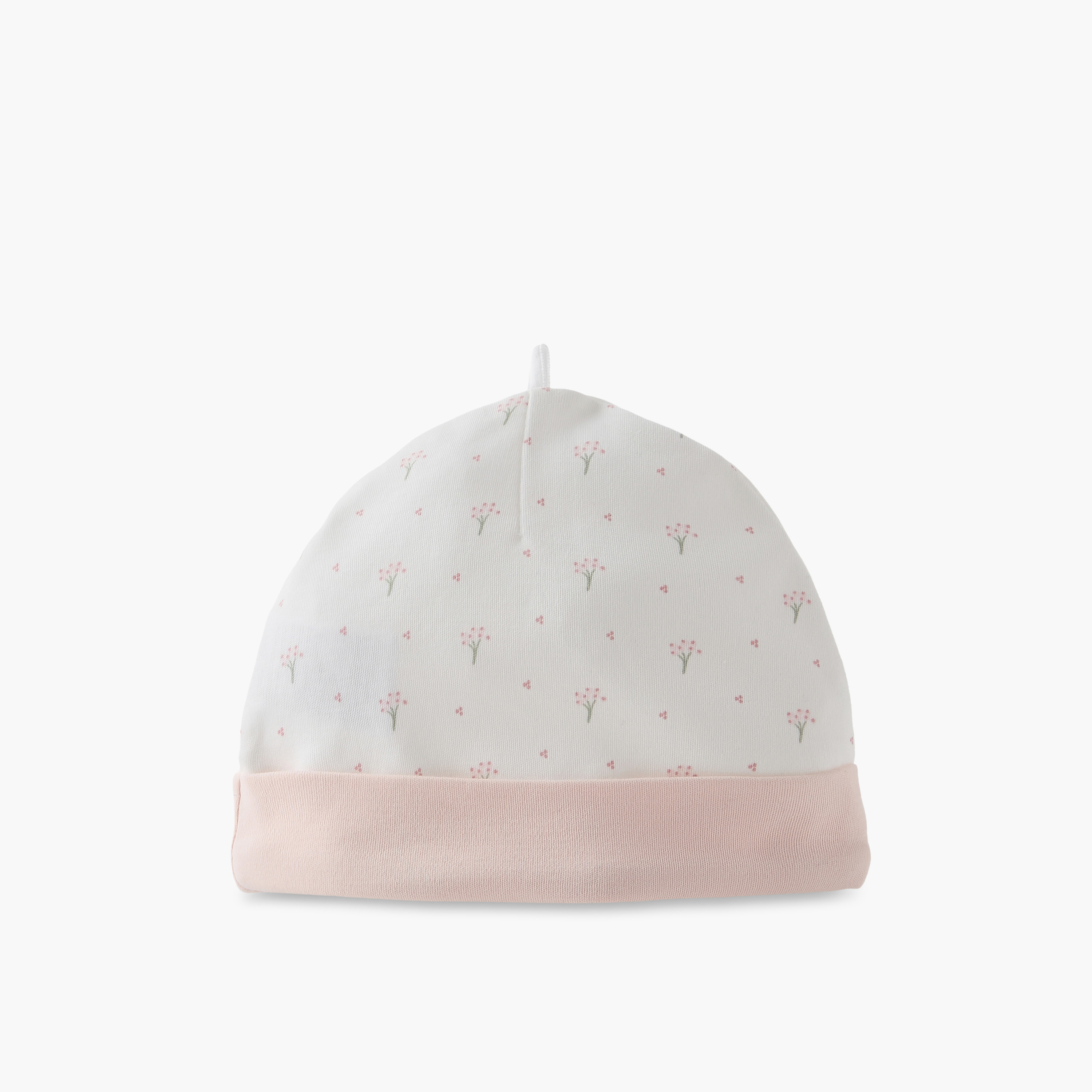Giggles Cap with Floral Print-baby-girls-accessories-caps-image-3