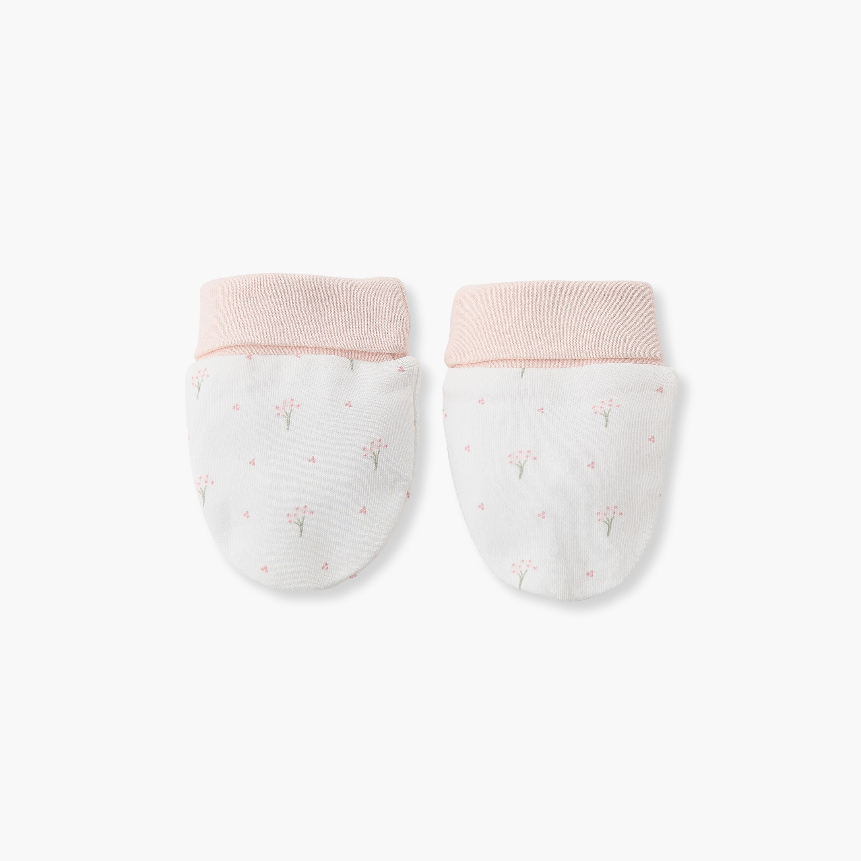 Giggles Mittens with Floral Print, 0-36 months-baby-girls-accessories-mittens-image-1