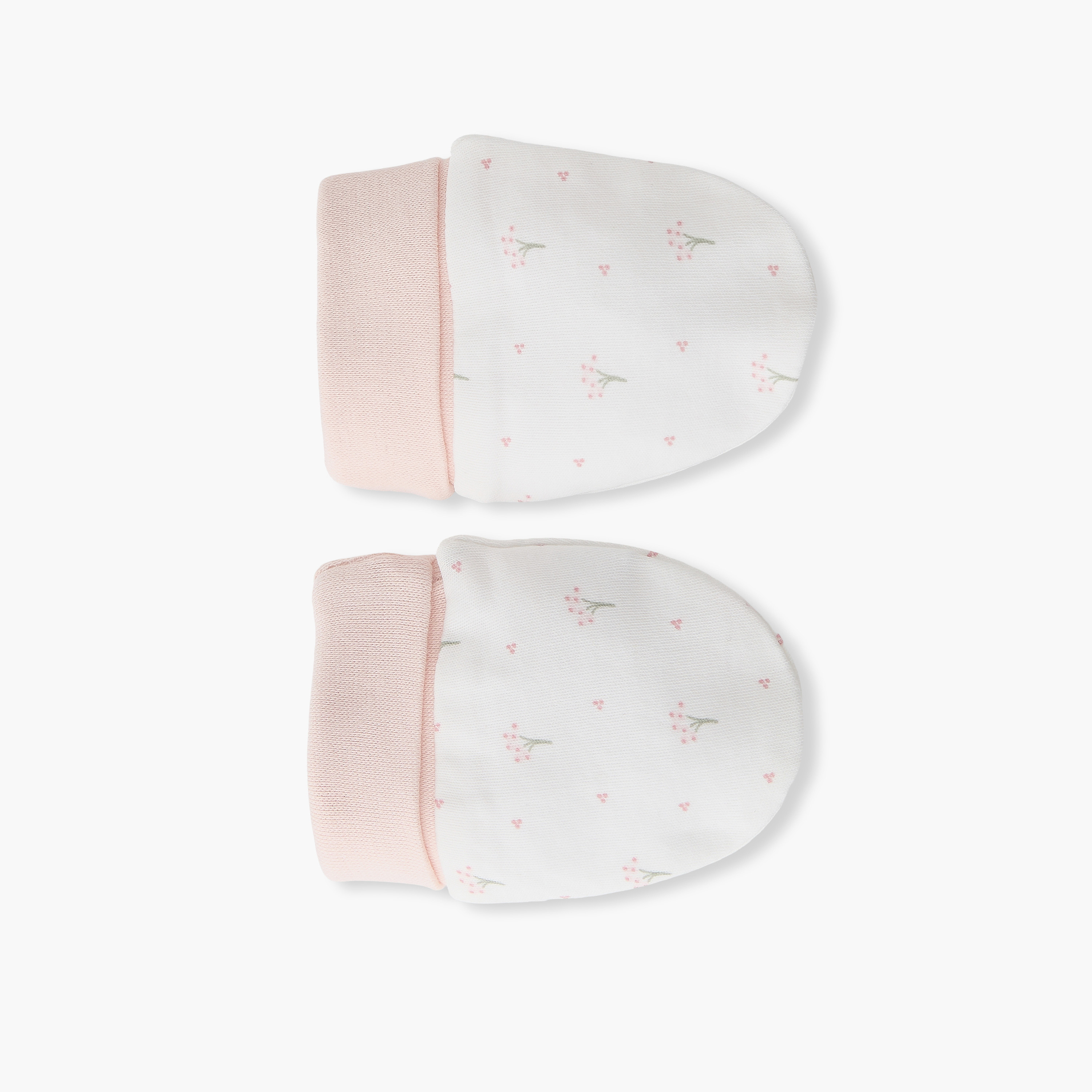 Giggles Mittens with Floral Print, 0-36 months-baby-girls-accessories-mittens-image-2