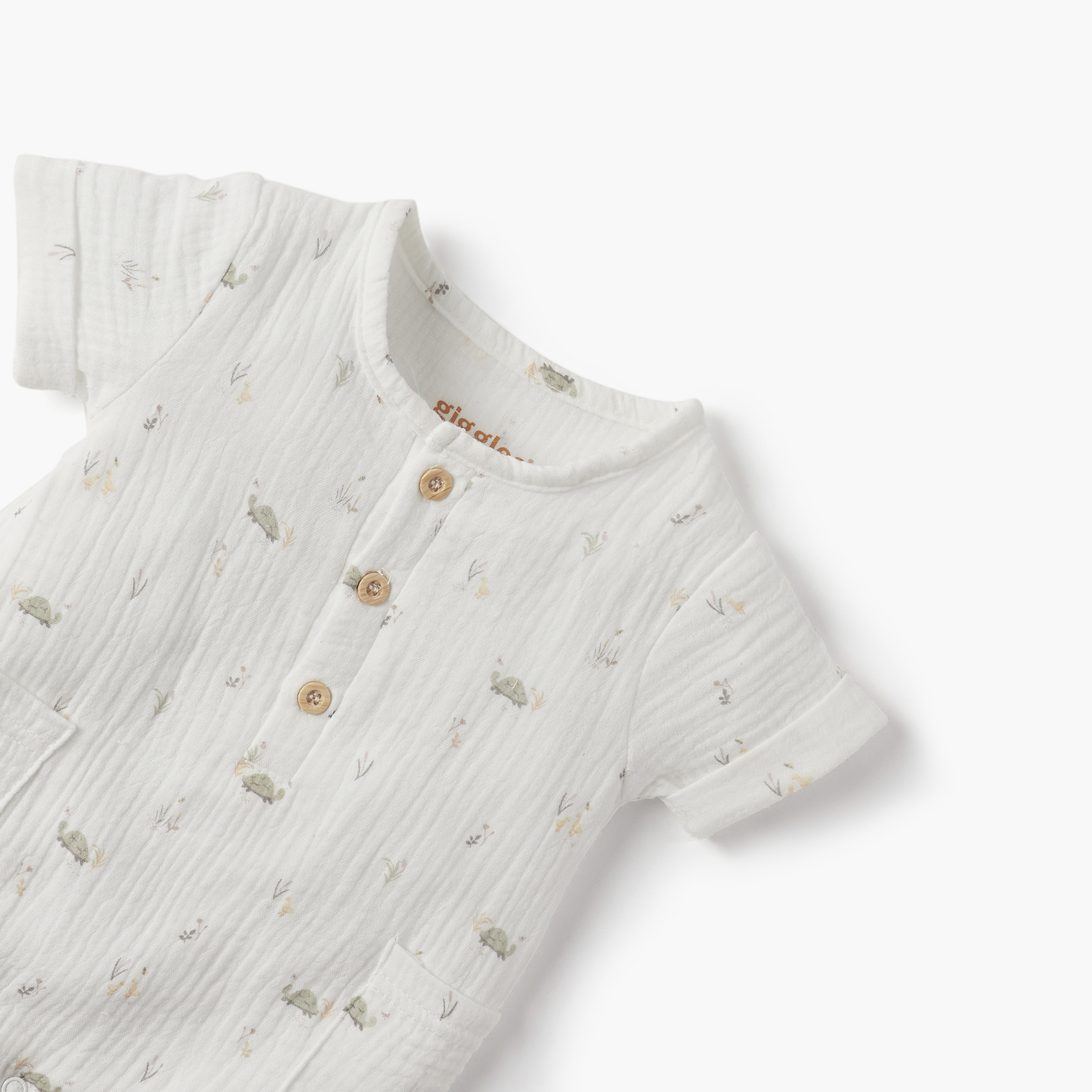أفرول بياقة مستديرة وأكمام قصيرة وطبعات من جيجلز-baby-boys-clothing-rompers-image-3