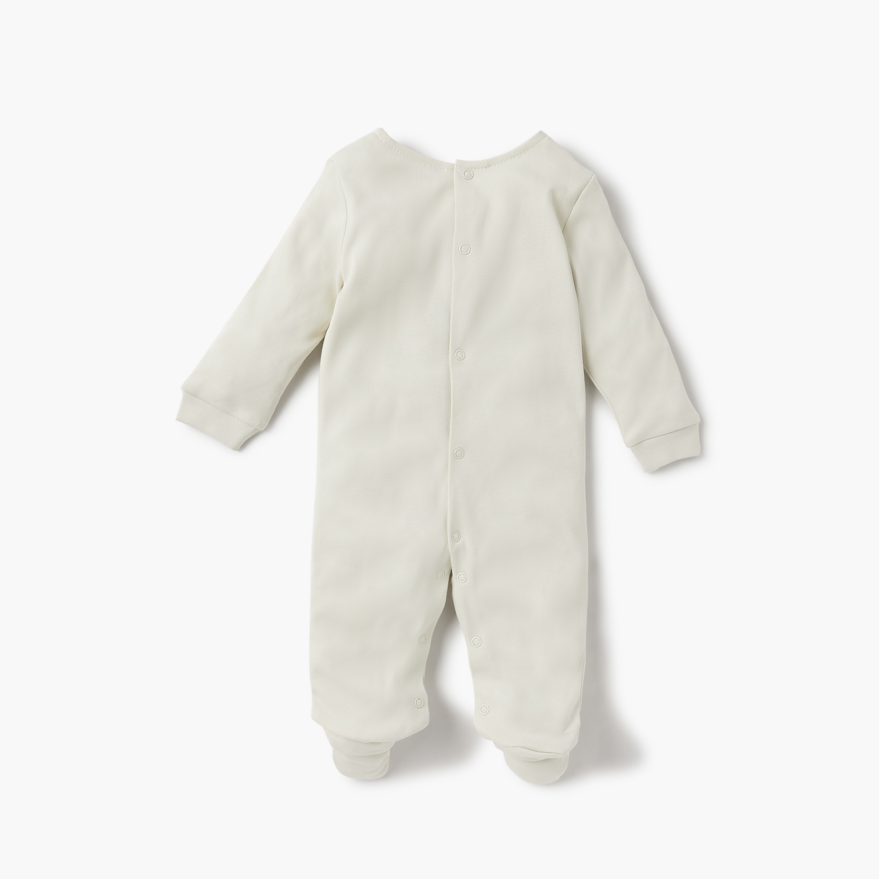 Giggles Printed Closed Feet Sleepsuit with Round Neck and Long Sleeves-baby-boys-clothing-nightwear-sleepsuits-image-2