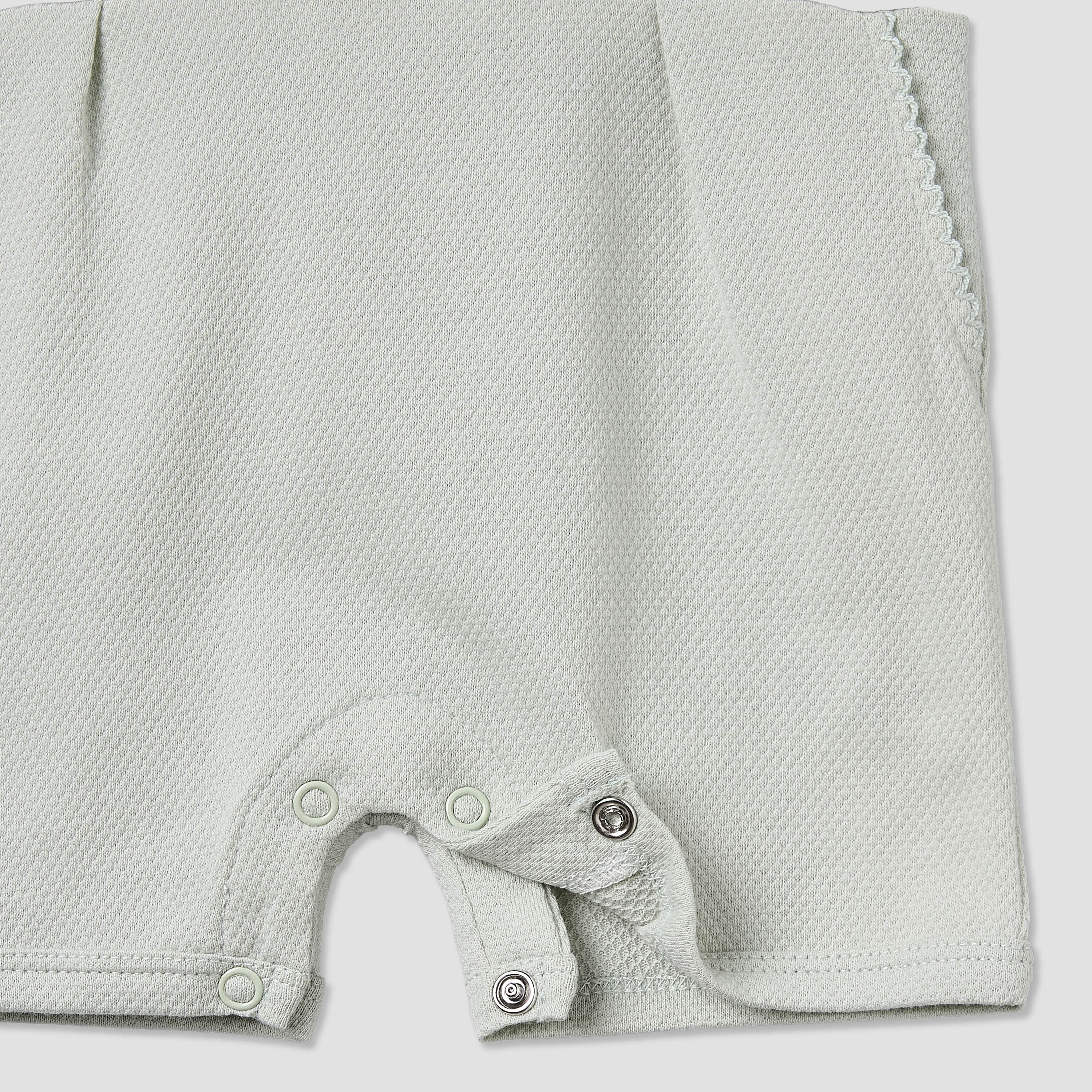 Giggles Collared Short Sleeve Romper with Snap Button Closure-baby-boys-clothing-rompers-image-5
