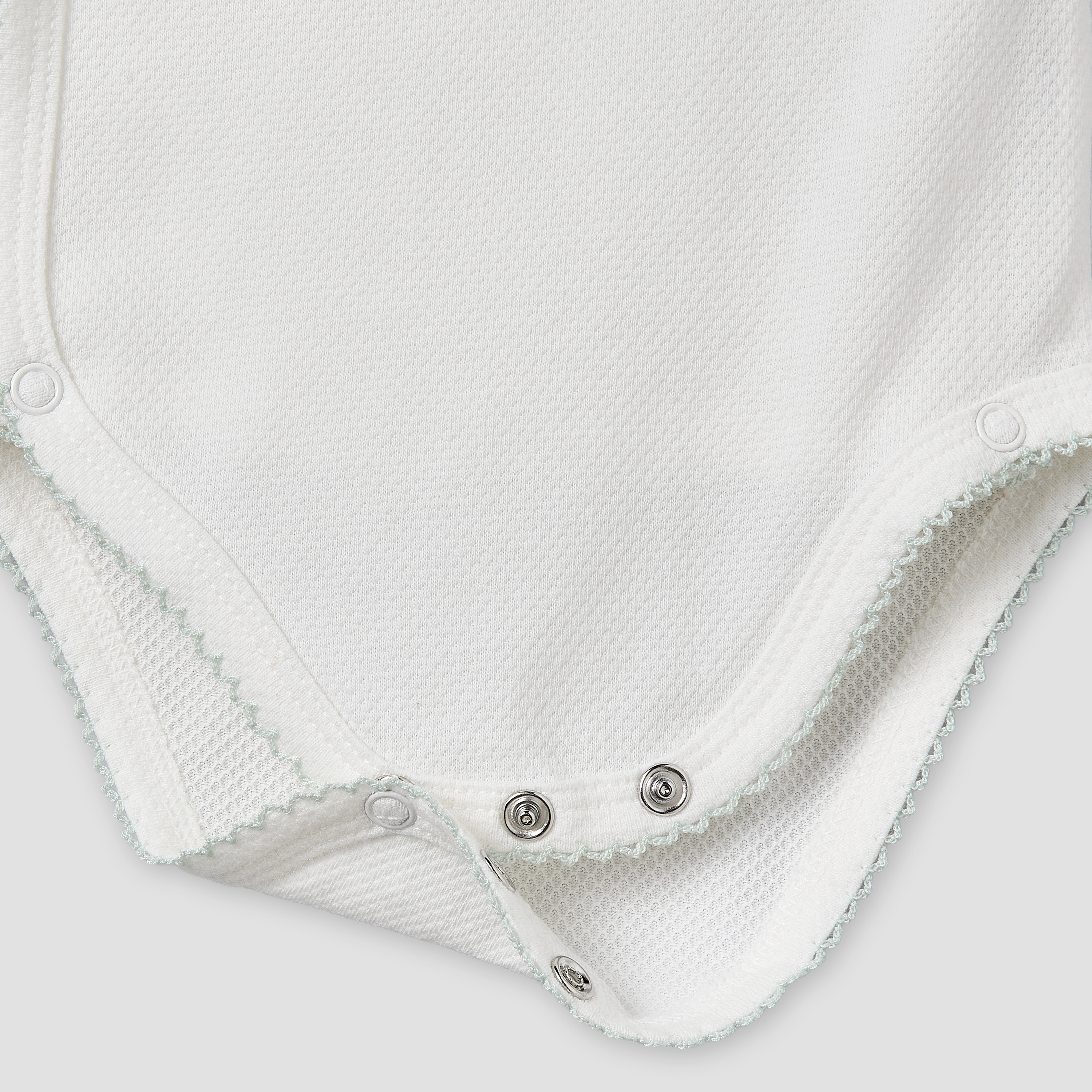 Giggles V- Neck Short Sleeves Bodysuit with Textured Pattern-baby-boys-clothing-bodysuits-image-5