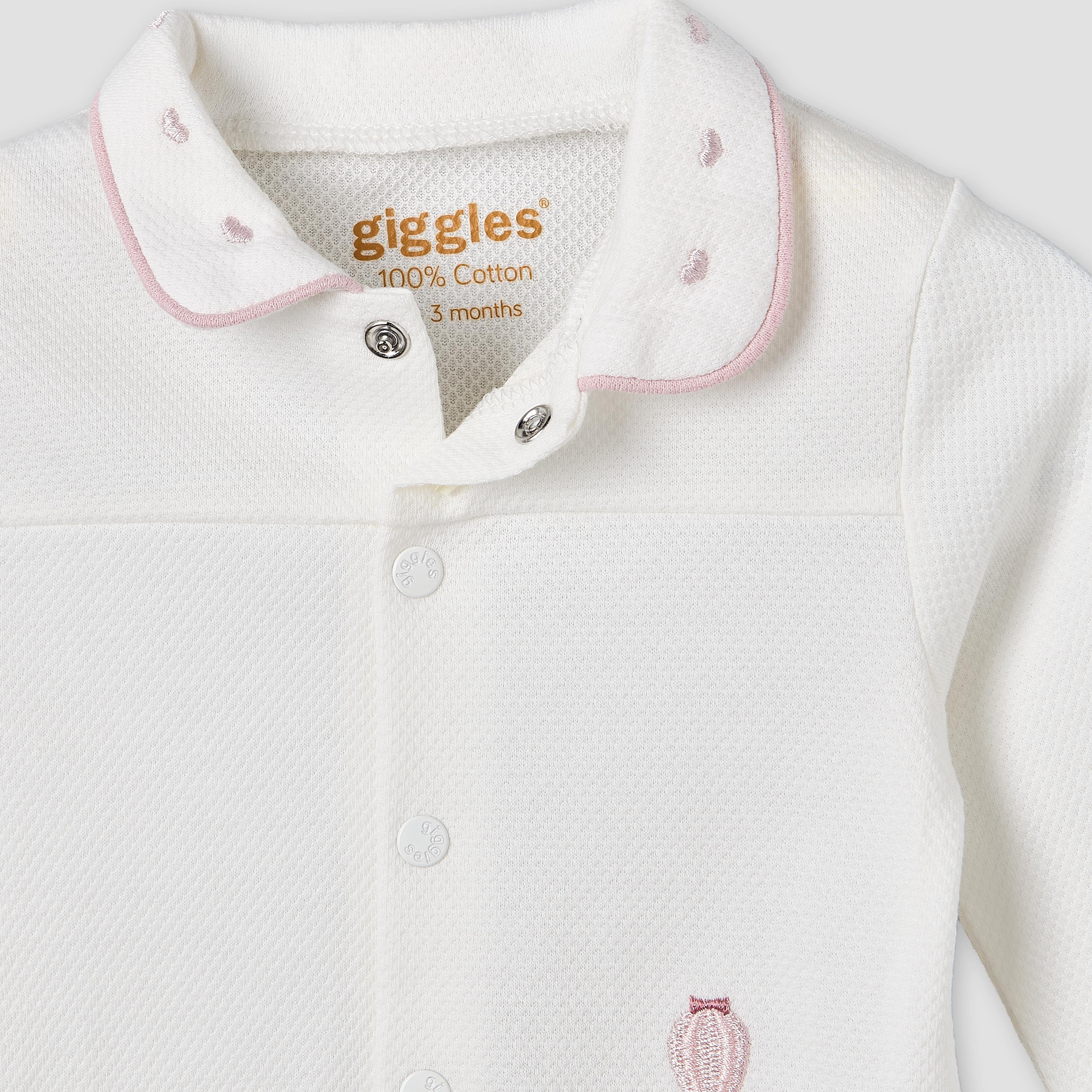 Giggles Cotton Collared Long Sleeves Pyjama Set with Textured Pattern-baby-girls-clothing-nightwear-pyjamasets-image-4