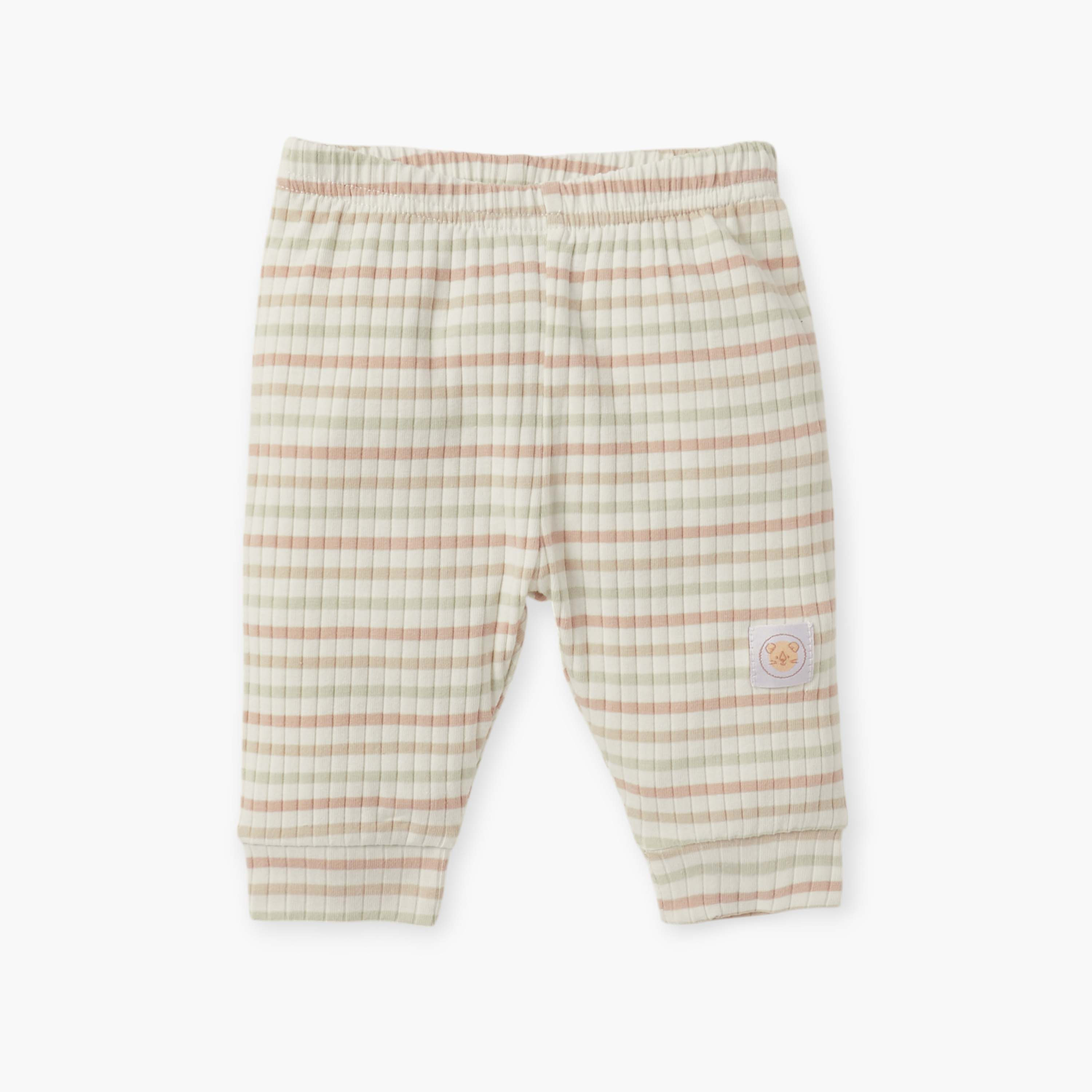 Juniors Safari Applique Detail Long Sleeves T-shirt and Elasticated Pyjama Set-baby-boys-clothing-nightwear-pyjamasets-image-3