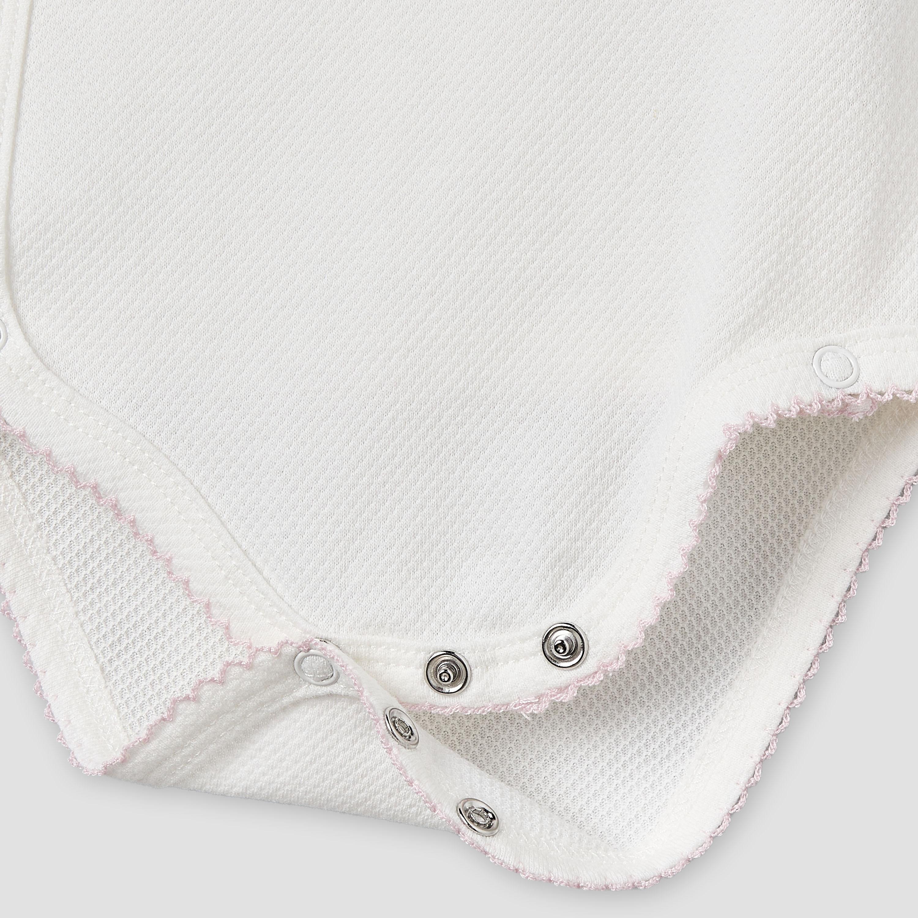 Giggles Cotton V-neck Short Sleeves Bodysuit with Textured Pattern-baby-girls-clothing-bodysuits-image-5
