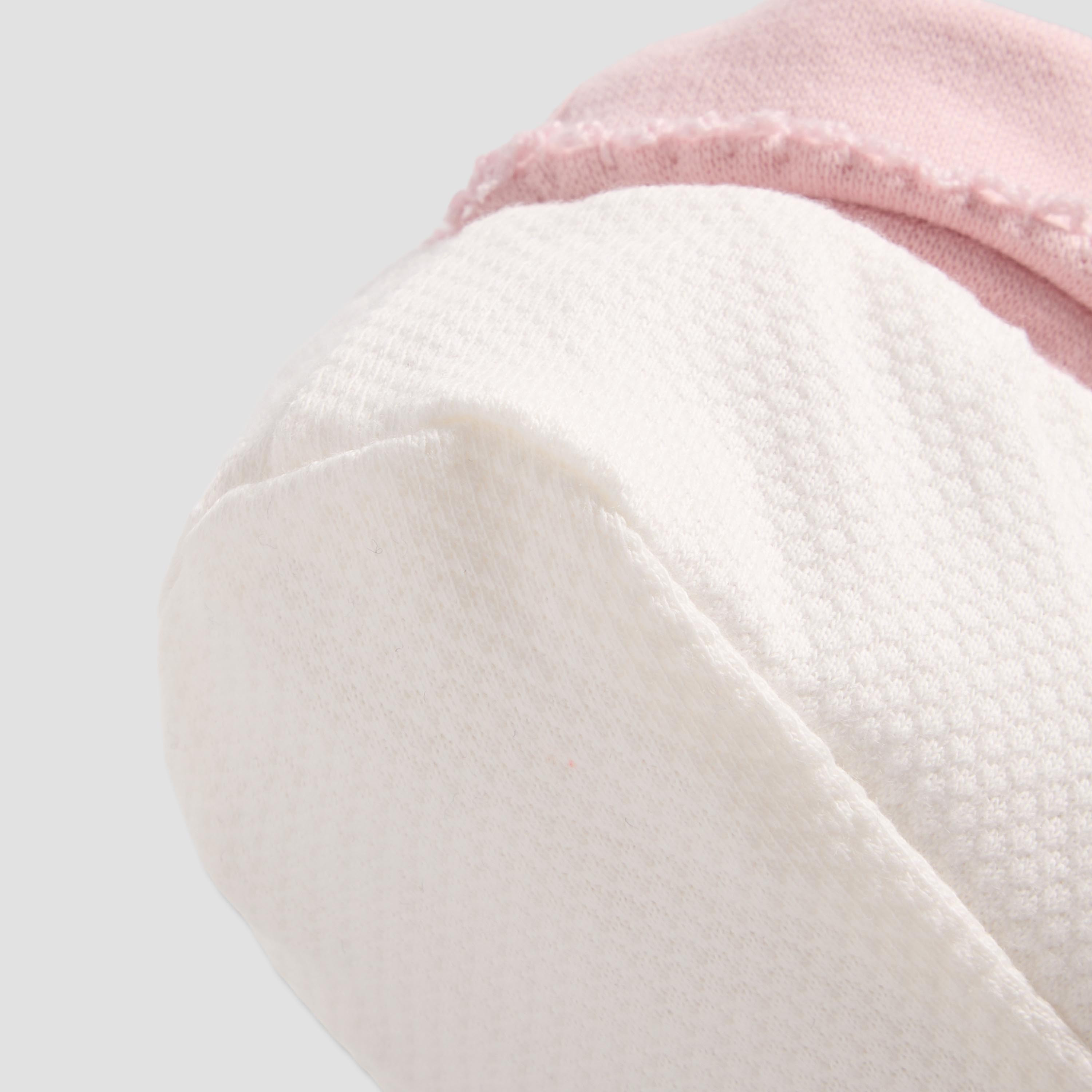 Giggles Booties with Cuff, Textured Pattern-baby-girls-shoes-booties-image-5