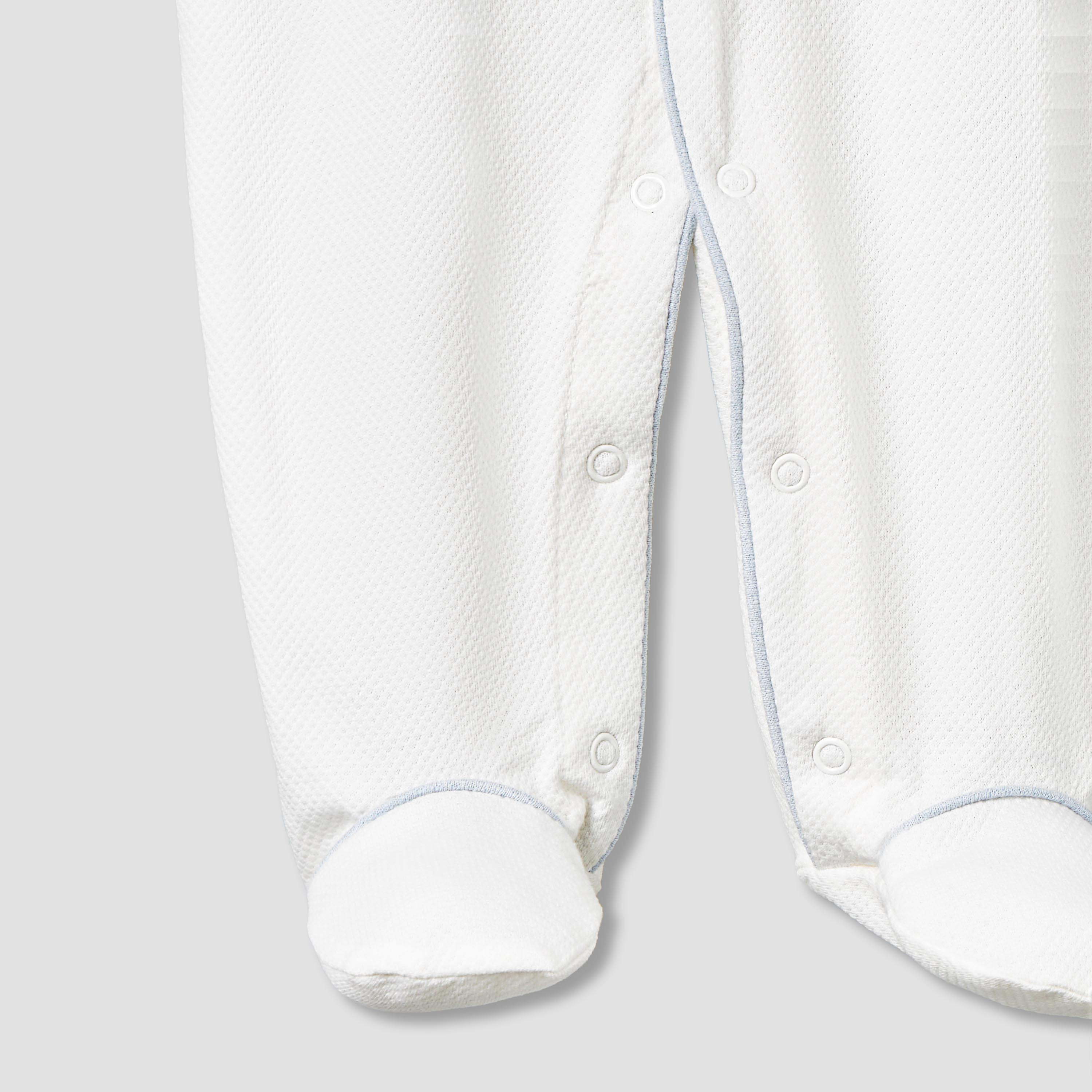 Giggles Cotton Collared Long Sleeves Sleepsuit with Snap Button Closure-baby-boys-clothing-nightwear-sleepsuits-image-4