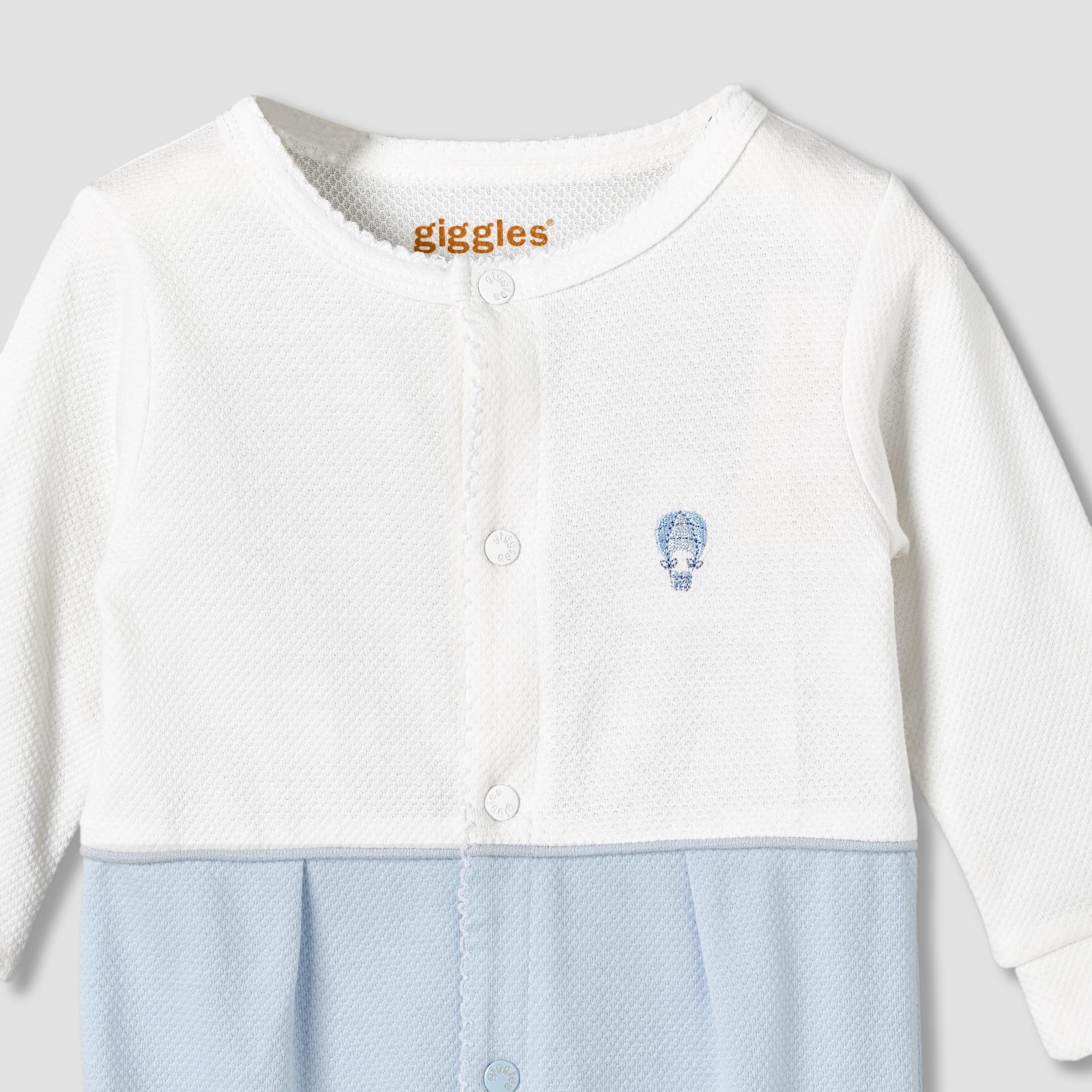 Giggles Cotton Round Neck Long Sleeves Sleepsuit with Hot Air Balloon Embroidery-baby-boys-clothing-nightwear-sleepsuits-image-4