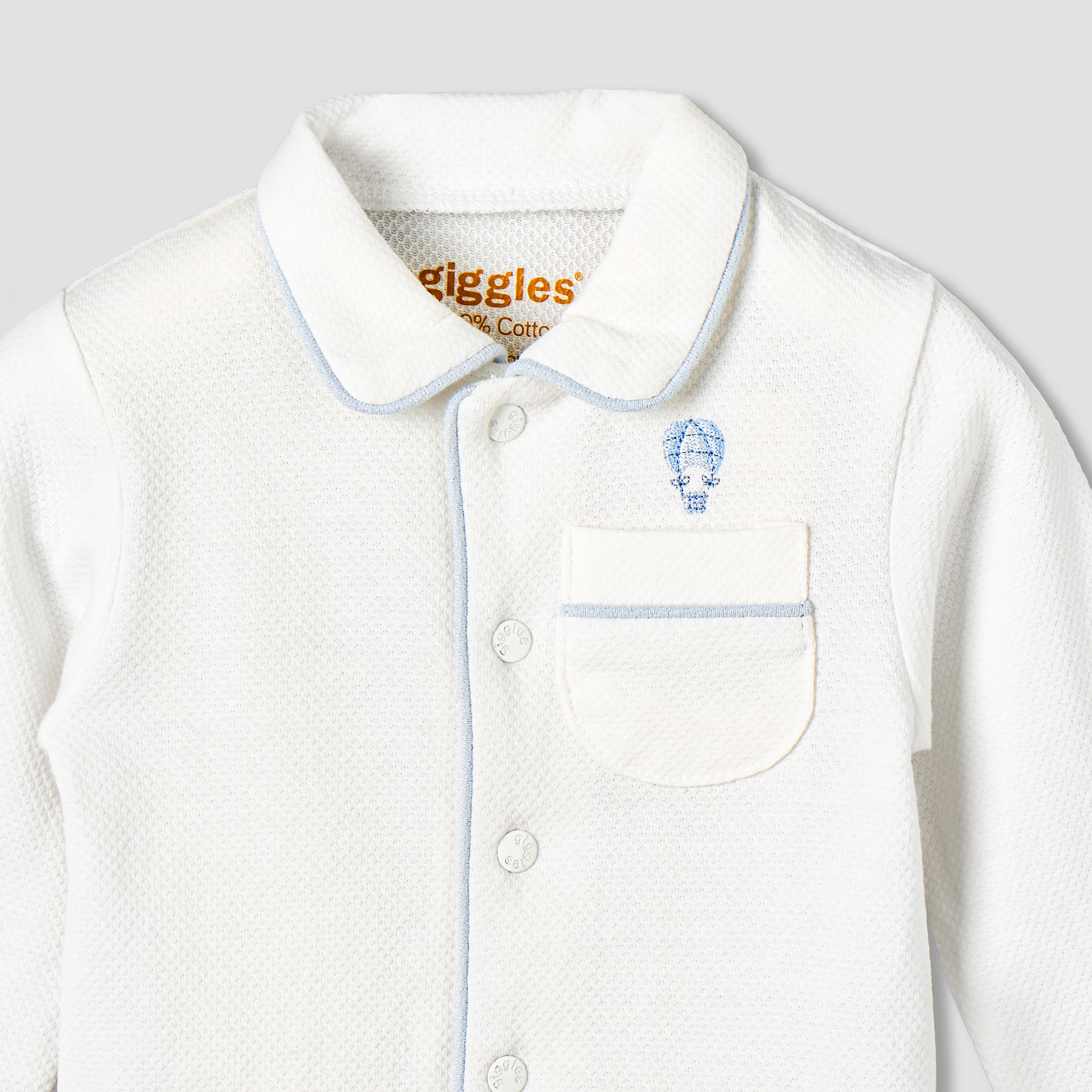 Giggles Cotton Collared Long Sleeves Pyjama Set with Hot Air Balloon Embroidery-baby-boys-clothing-nightwear-pyjamasets-image-5