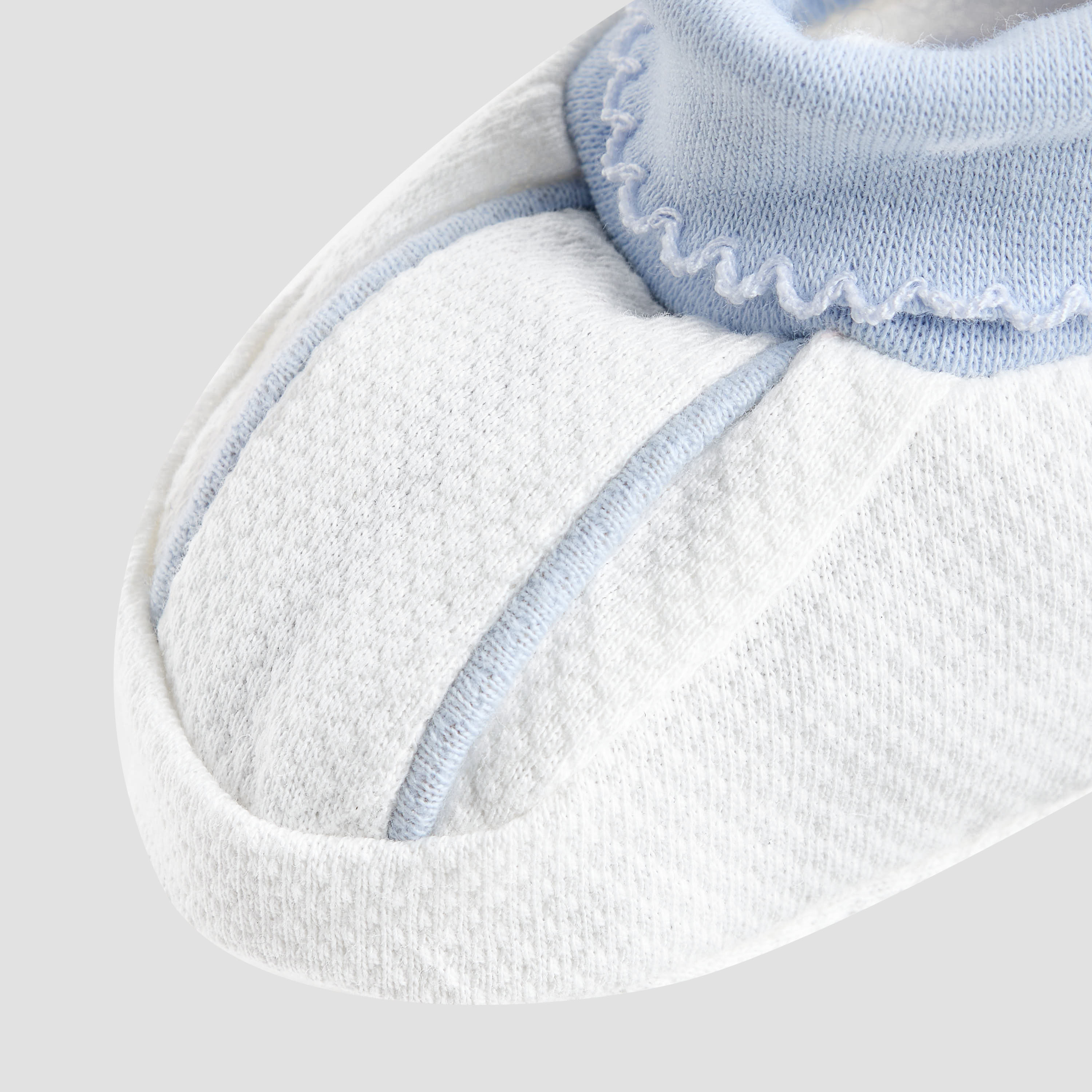 Giggles Booties with Textured Cuff, Slip-On-baby-boys-shoes-booties-image-4