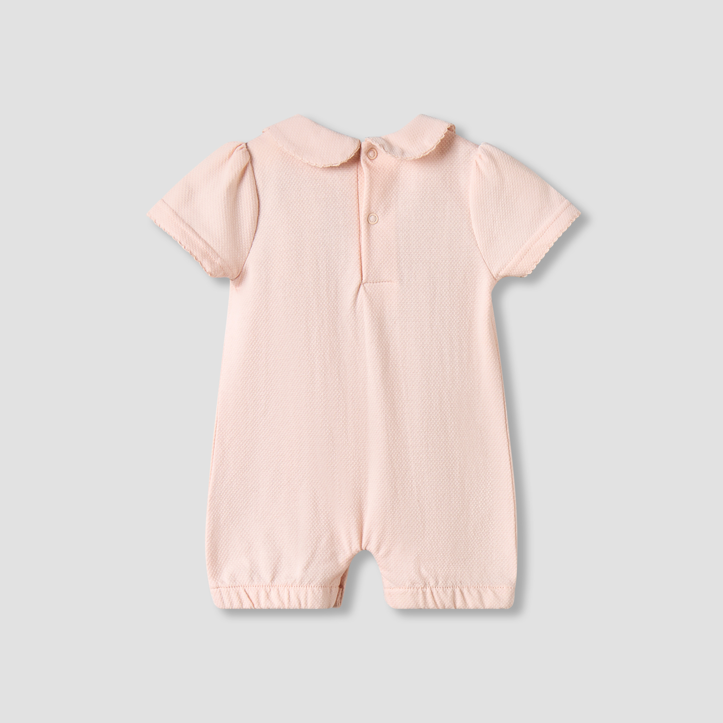 Giggles Collared Short Sleeves Romper with Embroidery-baby-girls-clothing-rompers-image-3