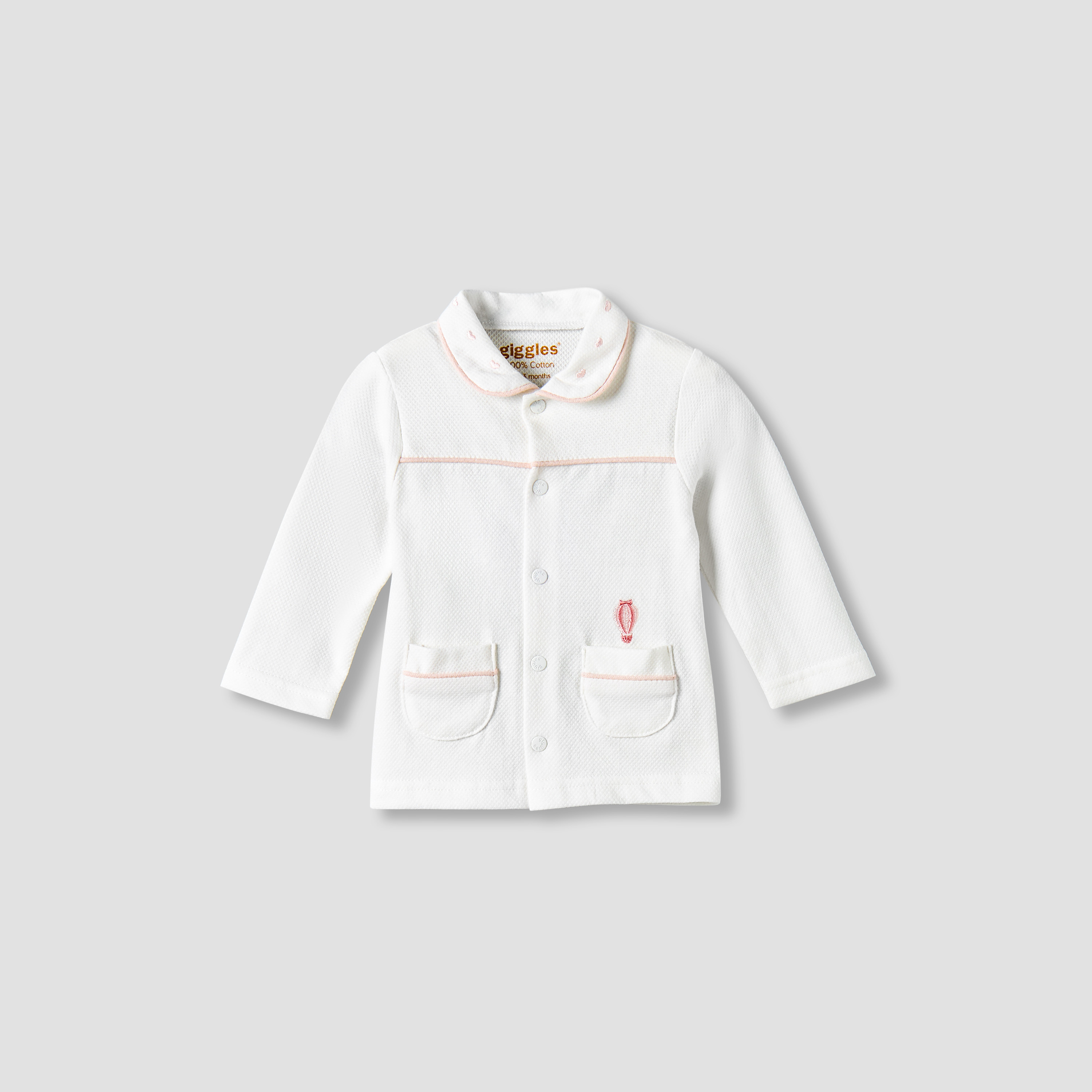 Giggles Cotton Peter Pan Collar Long Sleeves Pyjama Set with Hot Air Balloon Embroidery-baby-girls-clothing-nightwear-pyjamasets-image-3