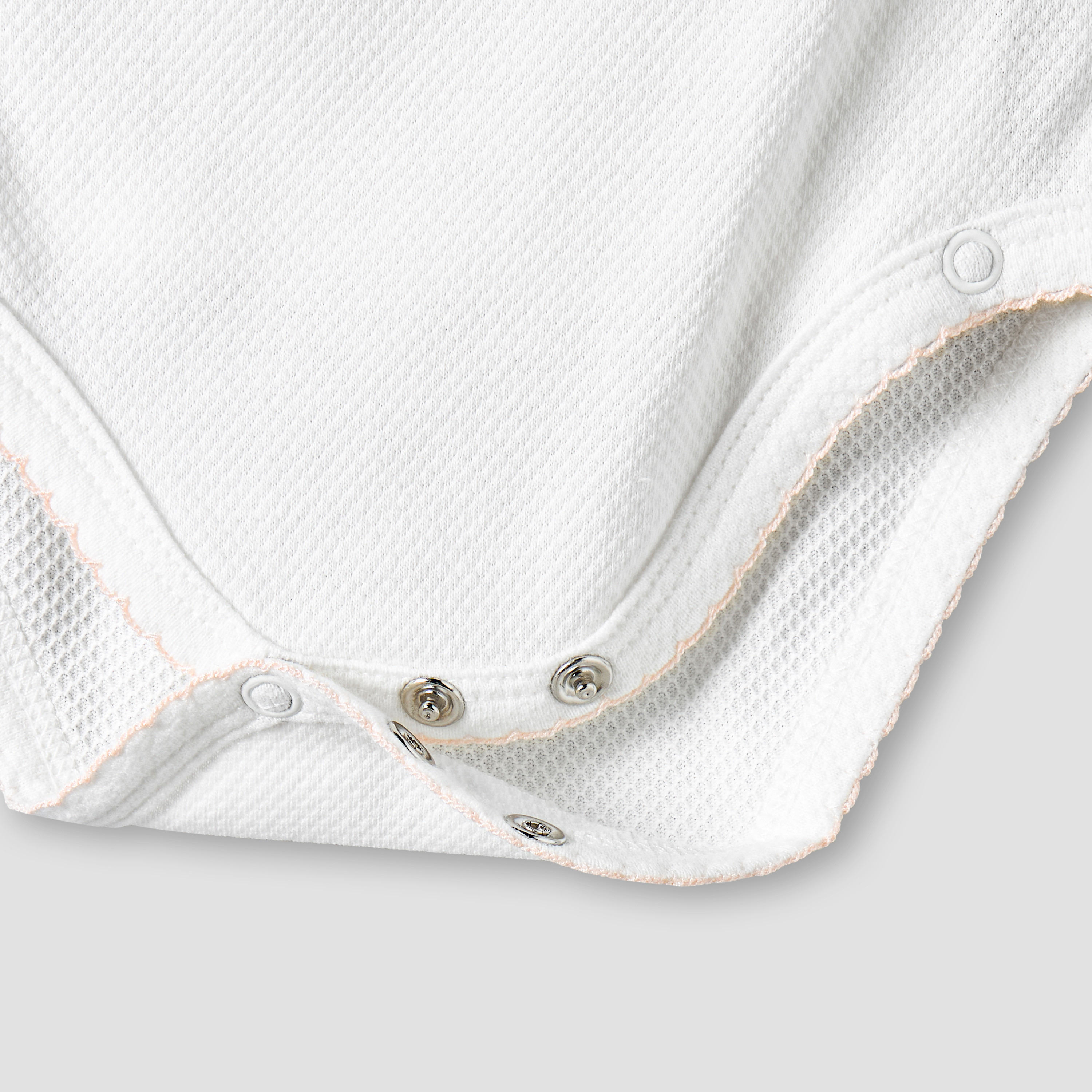 Giggles Cotton V-neck Short Sleeve Bodysuit with Snap Button Closure-baby-girls-clothing-bodysuits-image-5