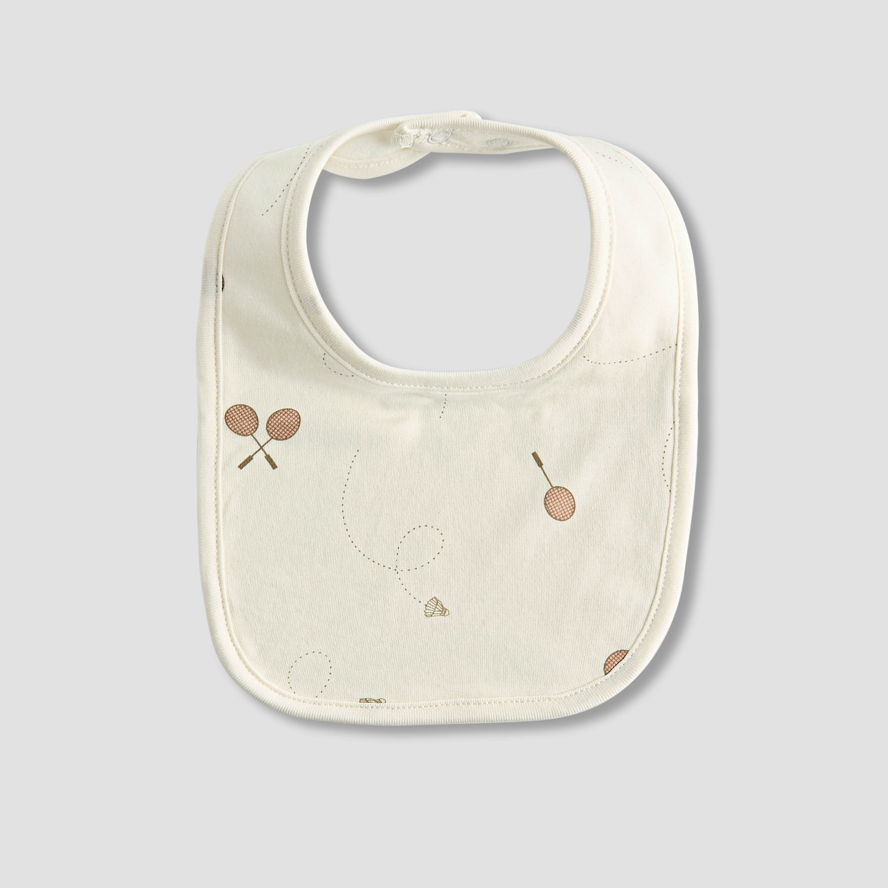 Juniors Printed Bib with Button Closure - Set of 3-baby-feeding-bibs-image-3