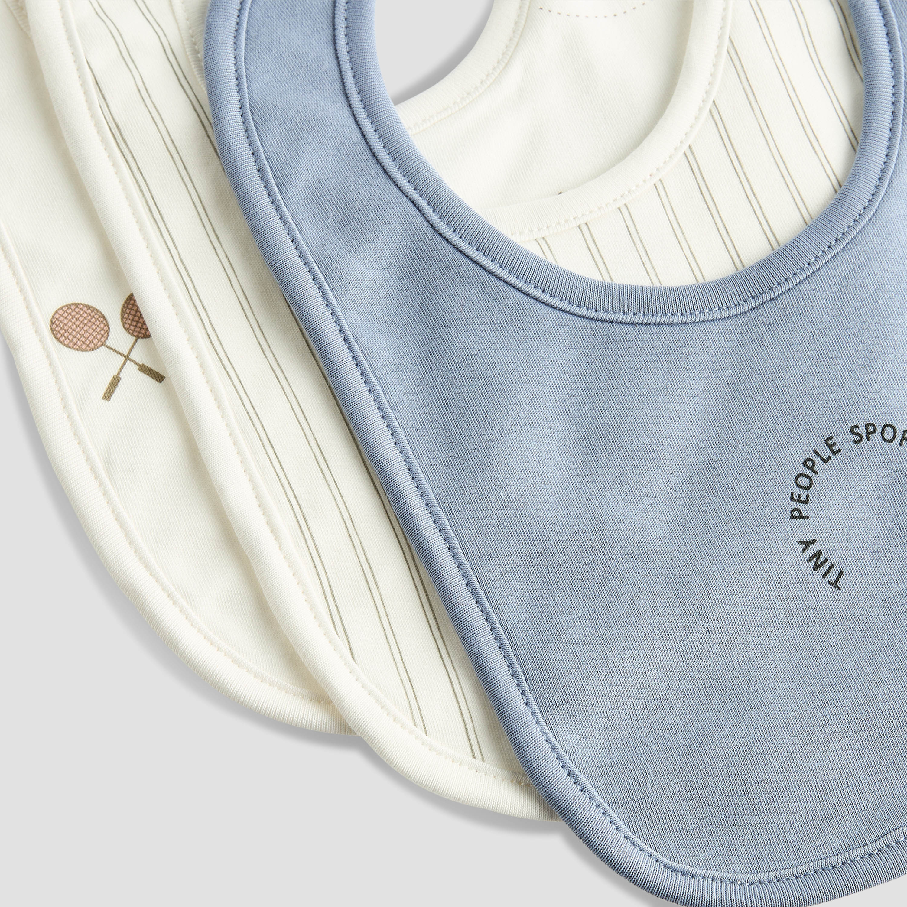 Juniors Printed Bib with Button Closure - Set of 3-baby-feeding-bibs-image-6