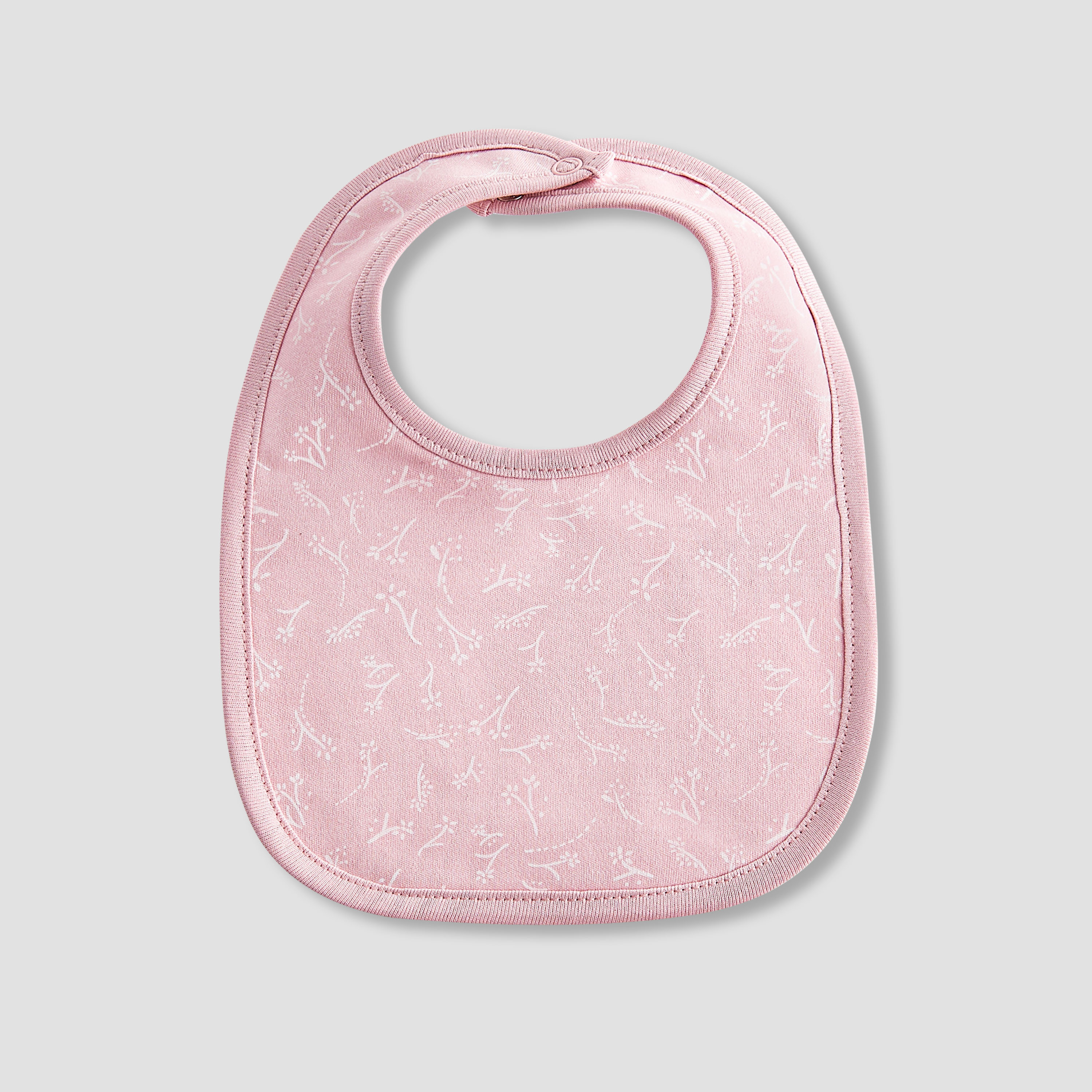 مريلة بطبعات زهور وأزرار إغلاق من جونيورز - طقم من 3 قطع-baby-feeding-bibs-image-3