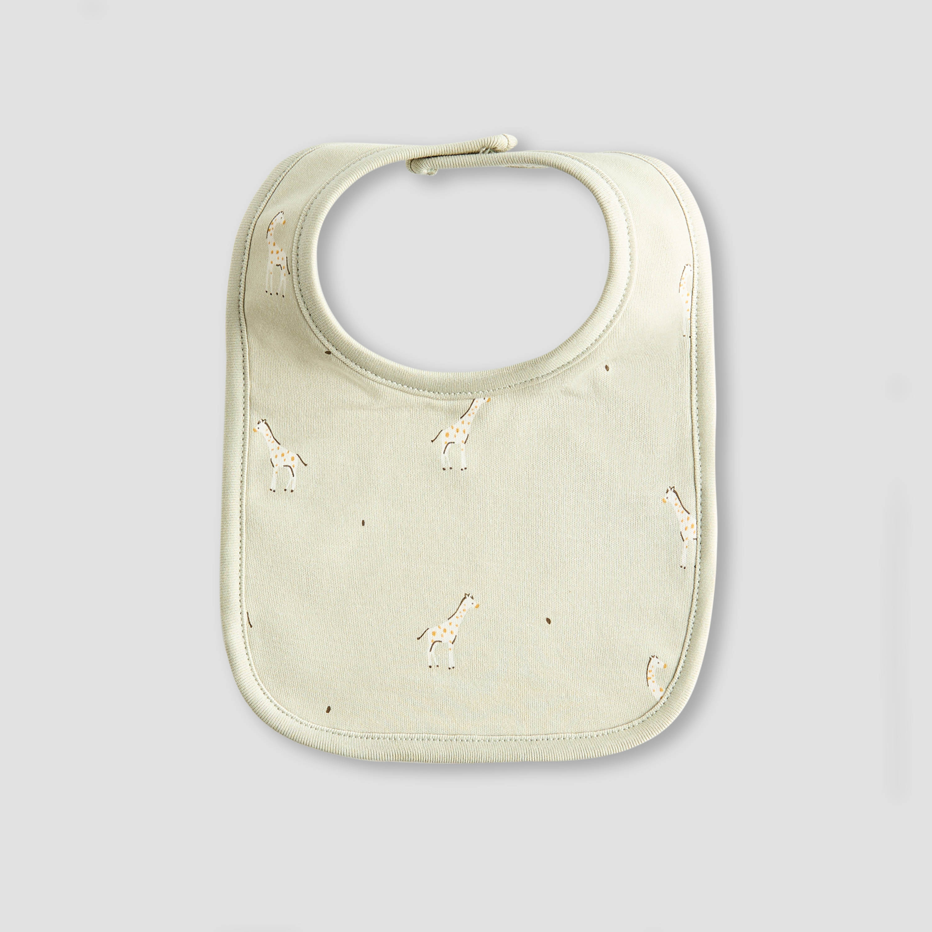 مرايل بطبعات زرافة وأزرار إغلاق من جونيورز - طقم 3 قطع-baby-feeding-bibs-image-2
