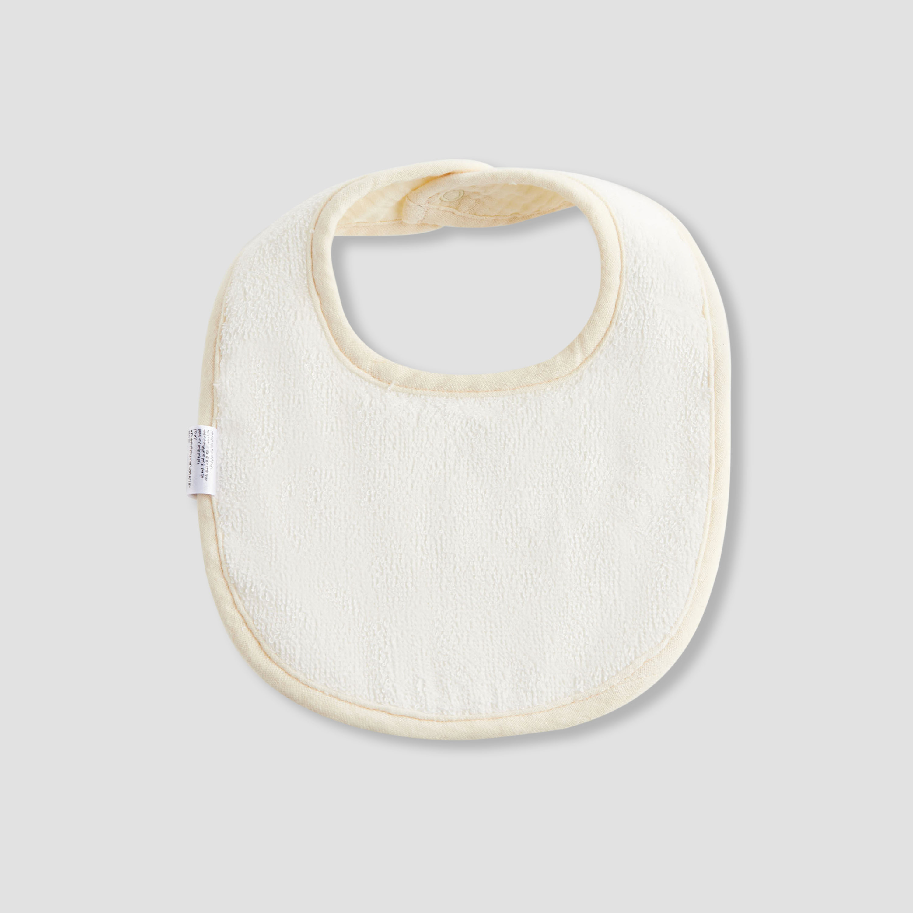 مرايل أطفال قطن بأزرار إغلاق كبس من جيجلز - طقم من قطعتين-baby-feeding-bibs-image-4