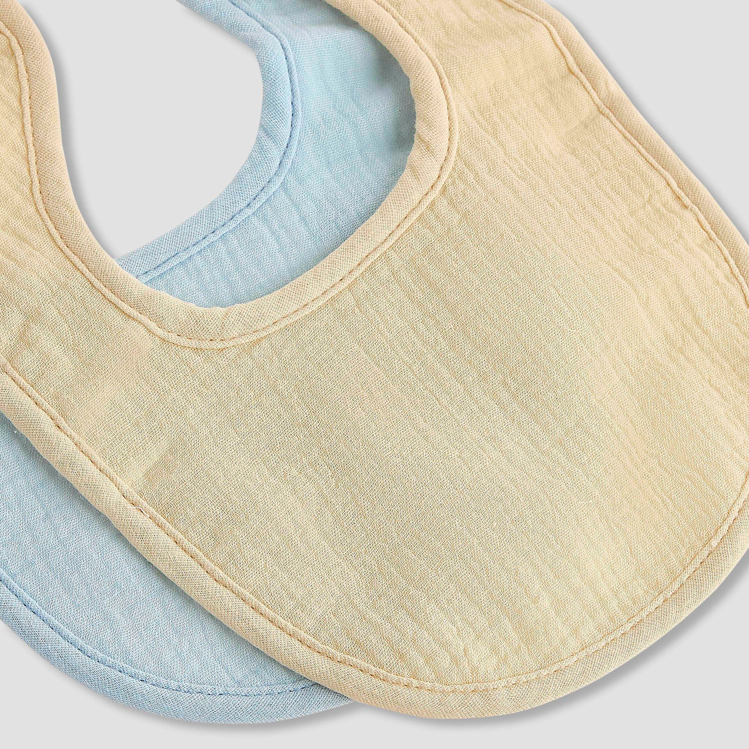 Pack of 2 Giggles Baby Bib with Snap Button Closure-baby-feeding-bibs-image-5