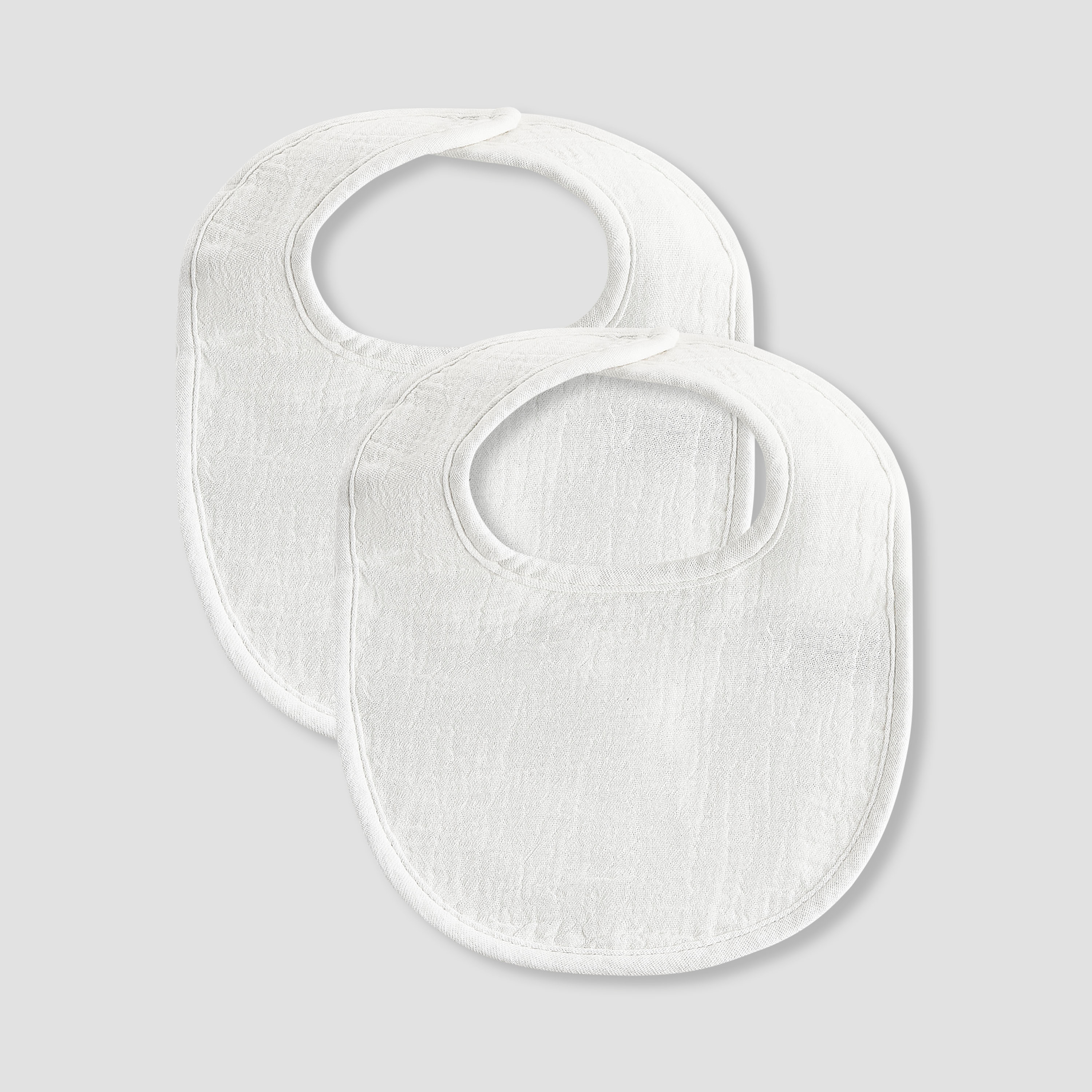 Pack of 2 Giggles Baby Bib with Snap Button Closure-baby-feeding-bibs-image-1