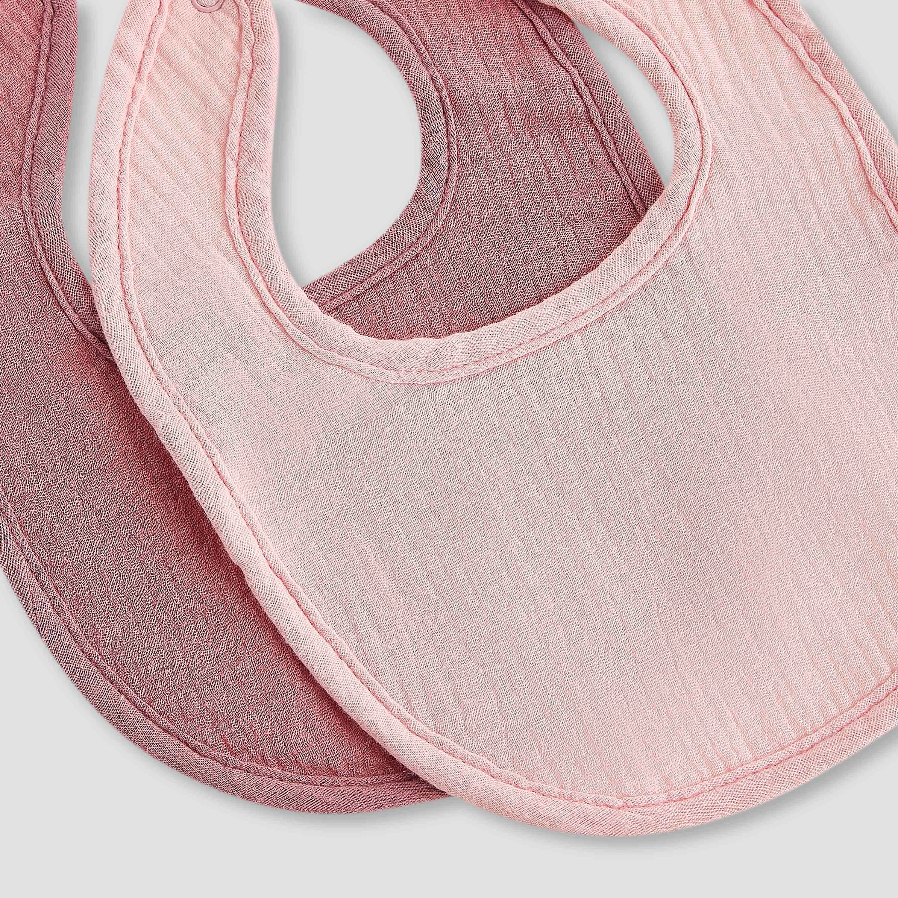 Pack of 2 Giggles Baby Bib with Snap Button Closure-baby-feeding-bibs-image-5