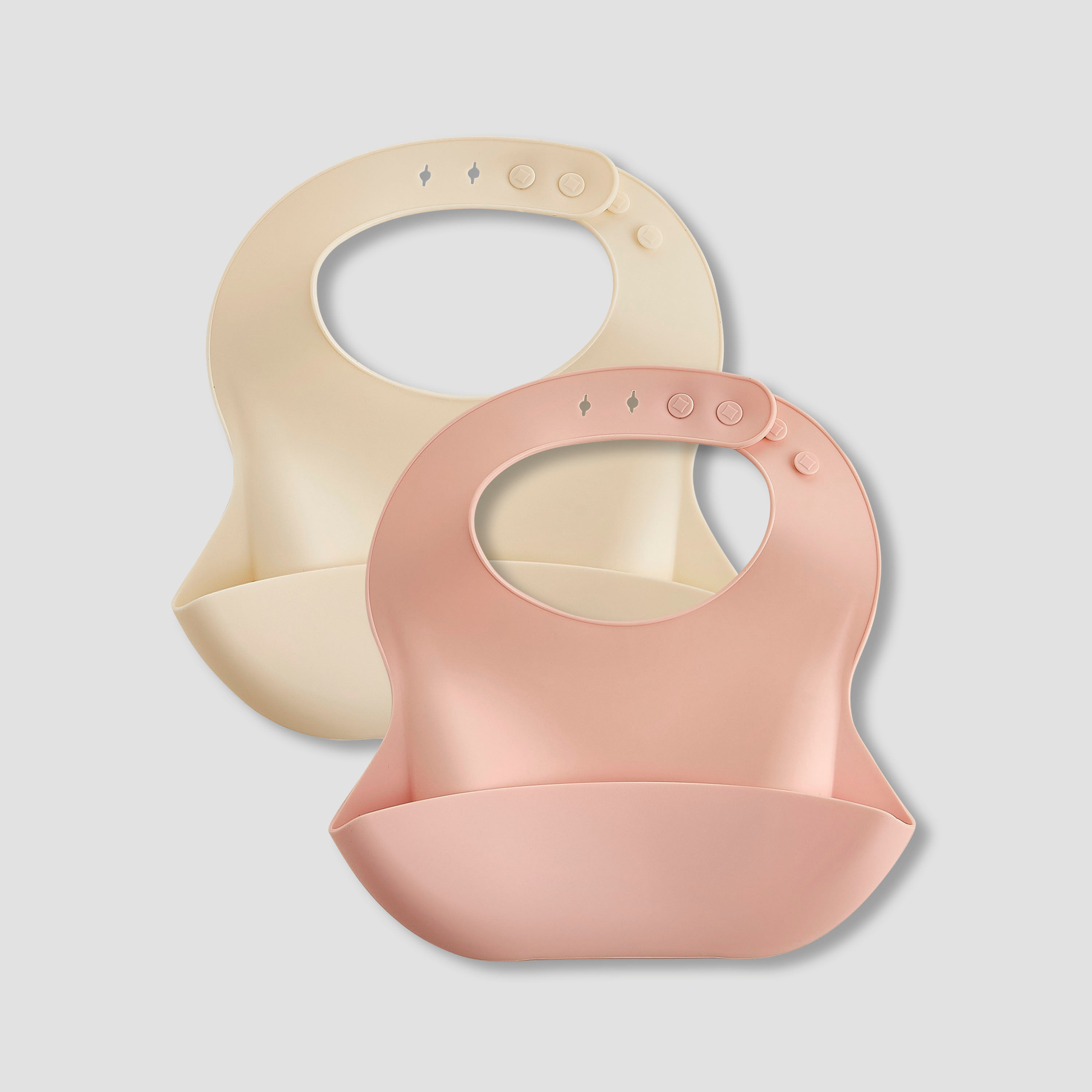Pack of 2 Juniors Silicone Baby Bib with Food Catcher Pocket-baby-feeding-bibs-image-1