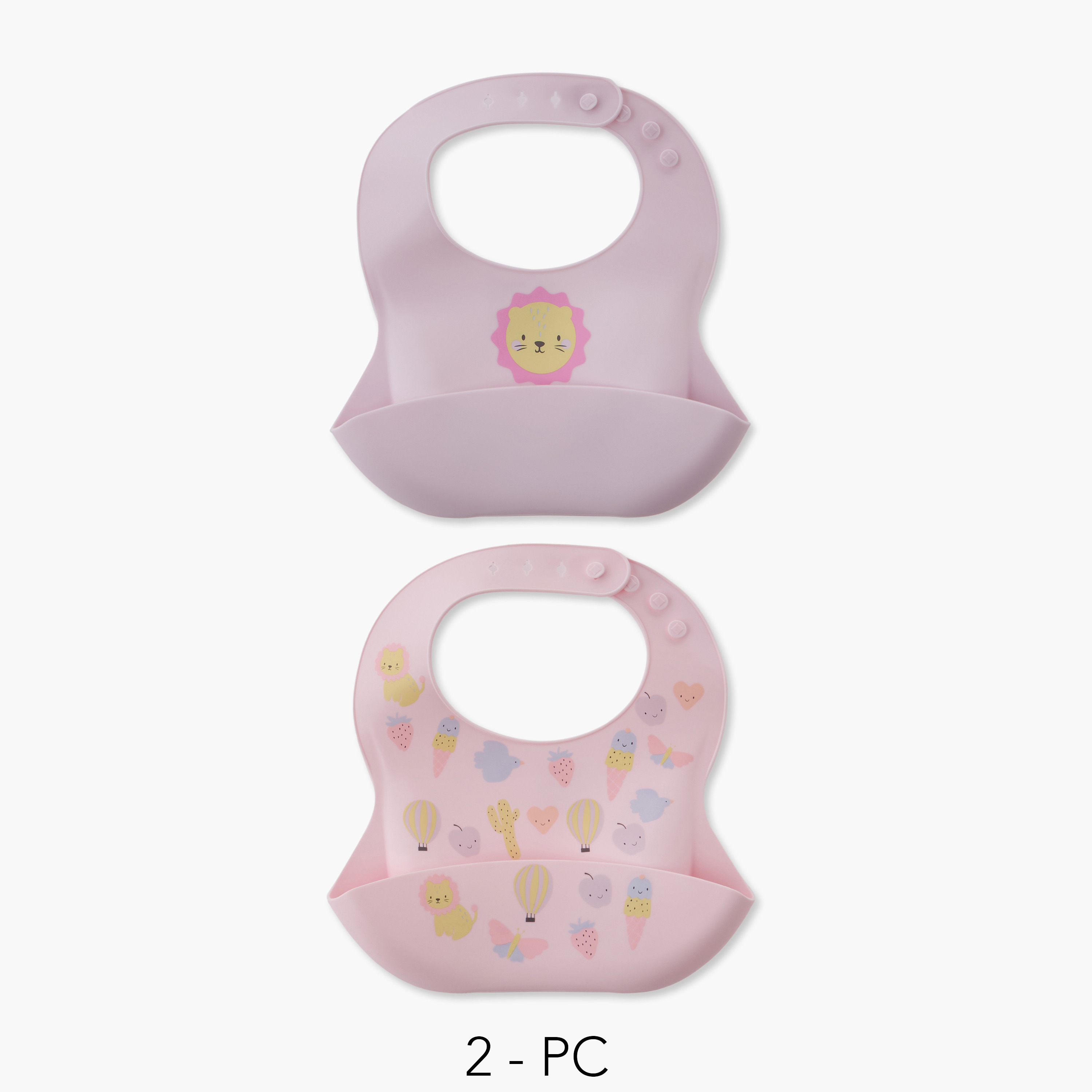 Pack of 2 Juniors Baby Bib with Pocket-baby-feeding-bibs-image-1