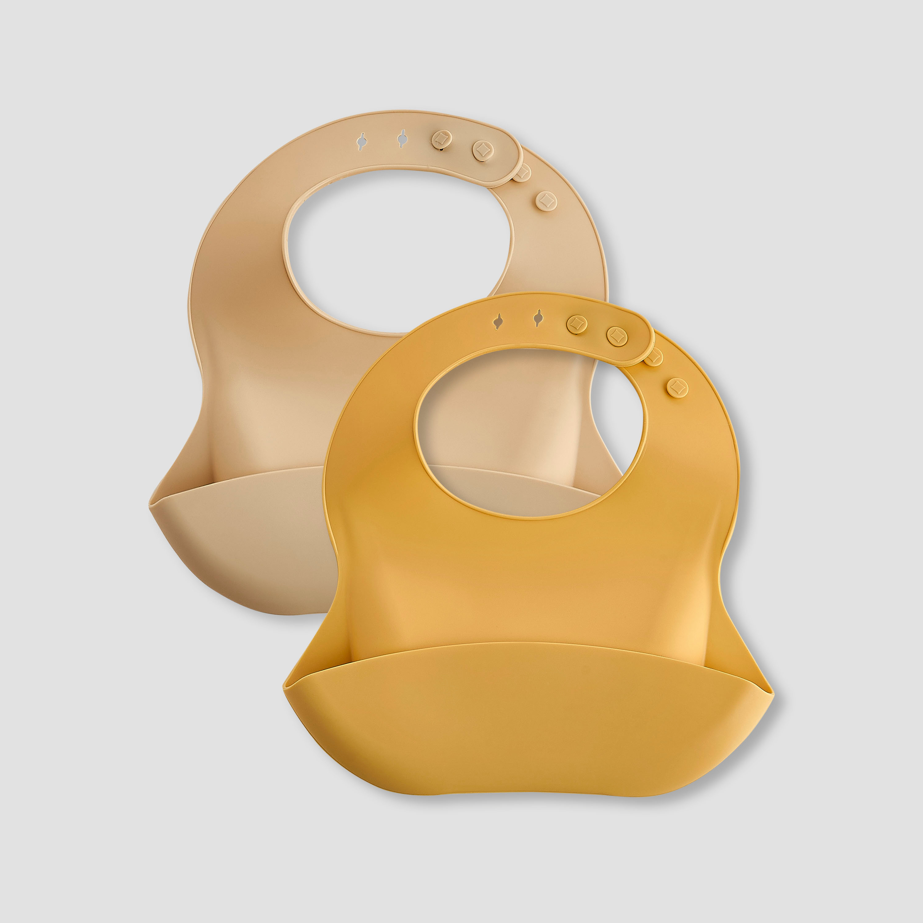 Pack of 2 Juniors Silicone Baby Bib with Food Catcher Pocket-baby-feeding-bibs-image-1