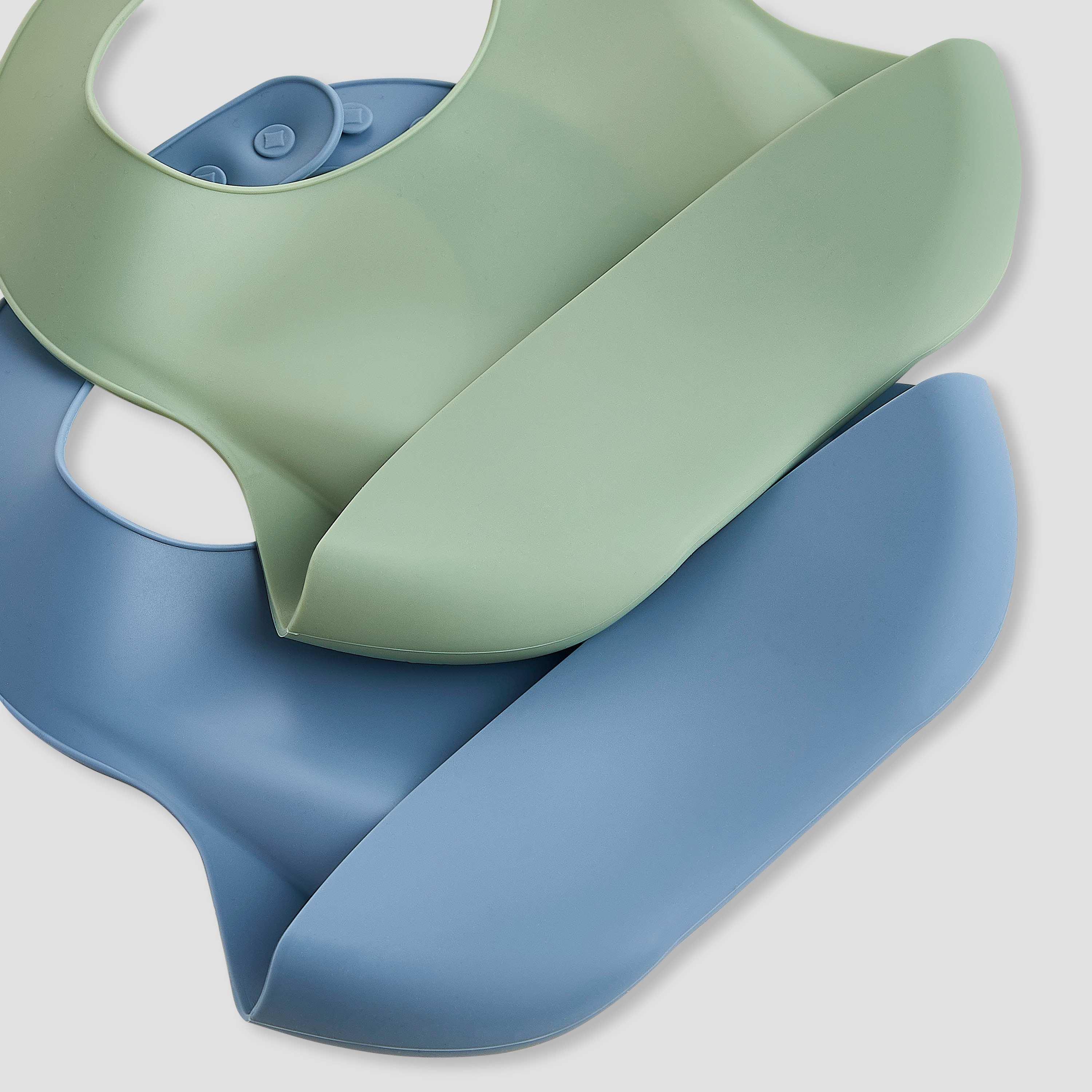 Pack of 2 Juniors Silicone Baby Bib with Food Catcher Pocket-baby-feeding-bibs-image-5