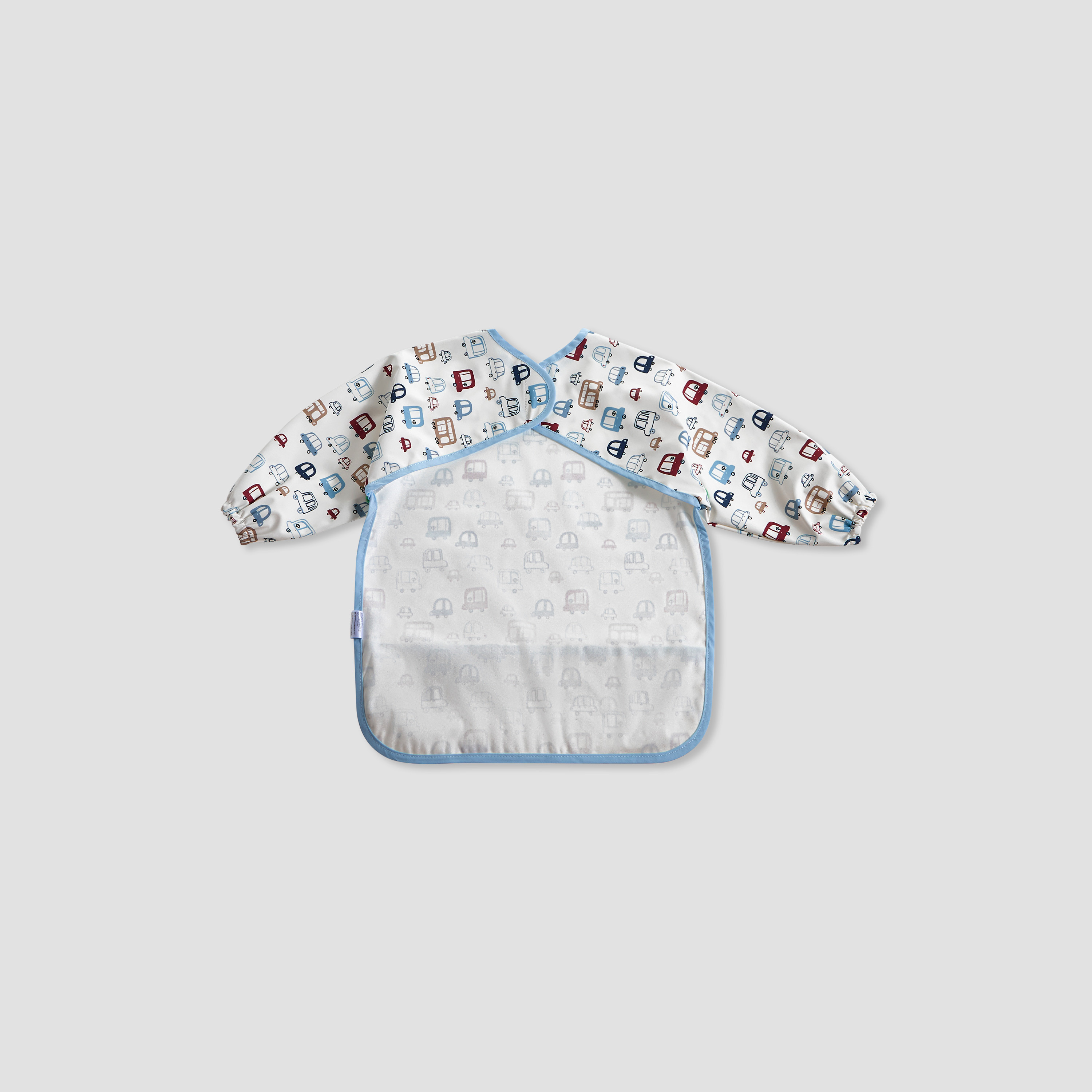 مريلة مئزر بطبعات سيارات بأكمام طويلة من جونيورز-baby-feeding-bibs-image-2