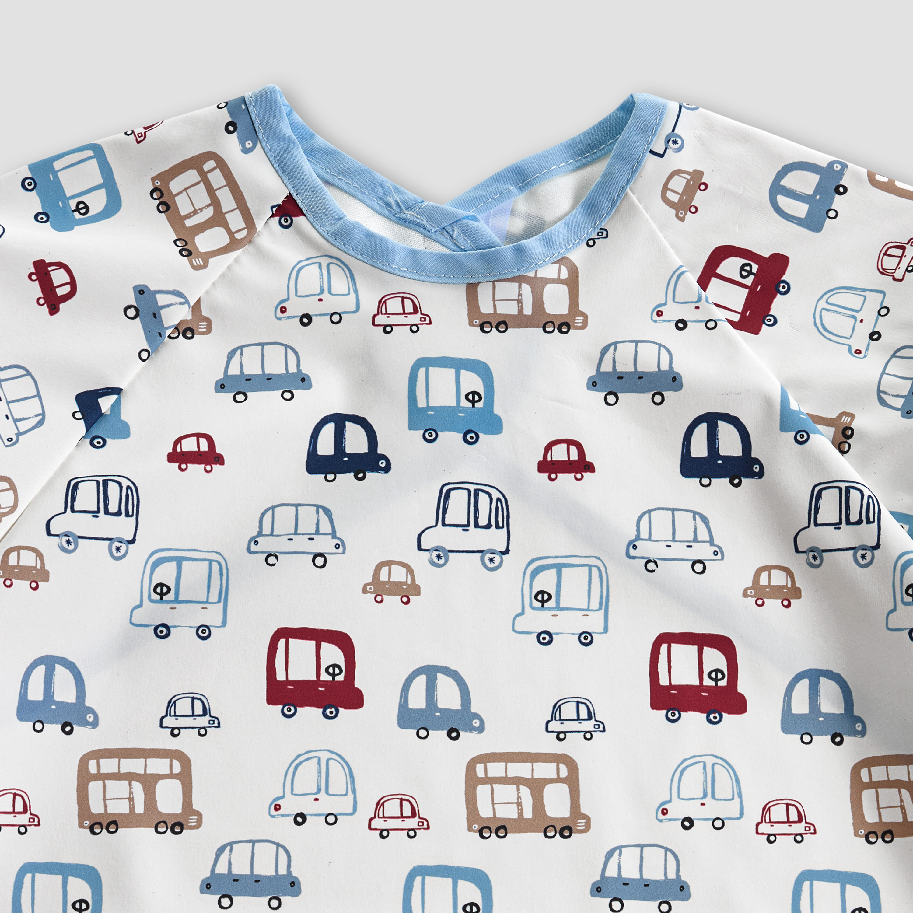 مريلة مئزر بطبعات سيارات بأكمام طويلة من جونيورز-baby-feeding-bibs-image-3